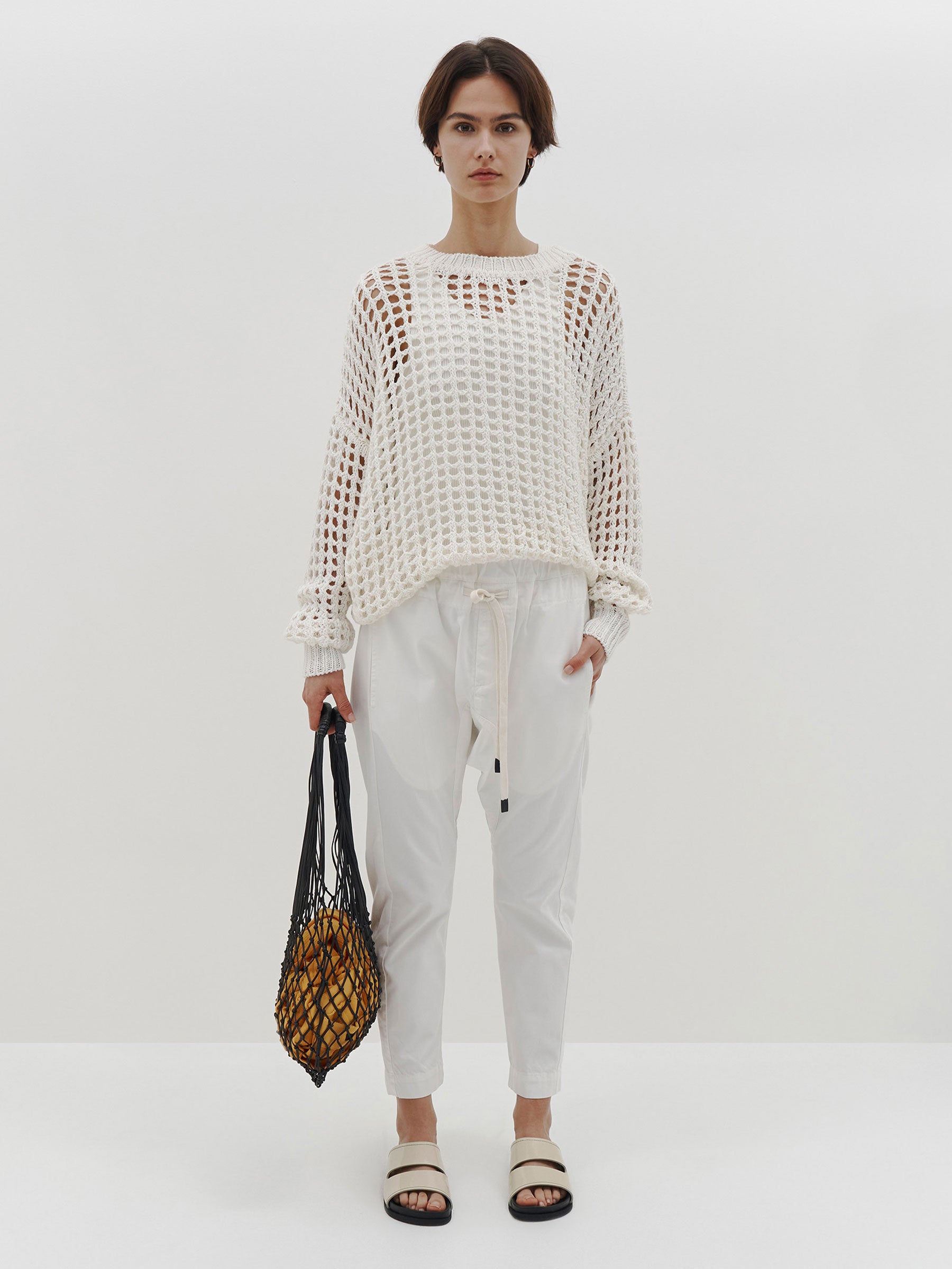 cotton canvas relaxed pant