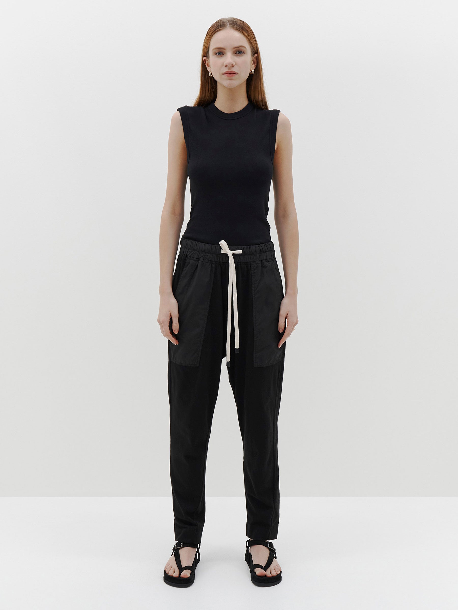 regular tapered jersey pant