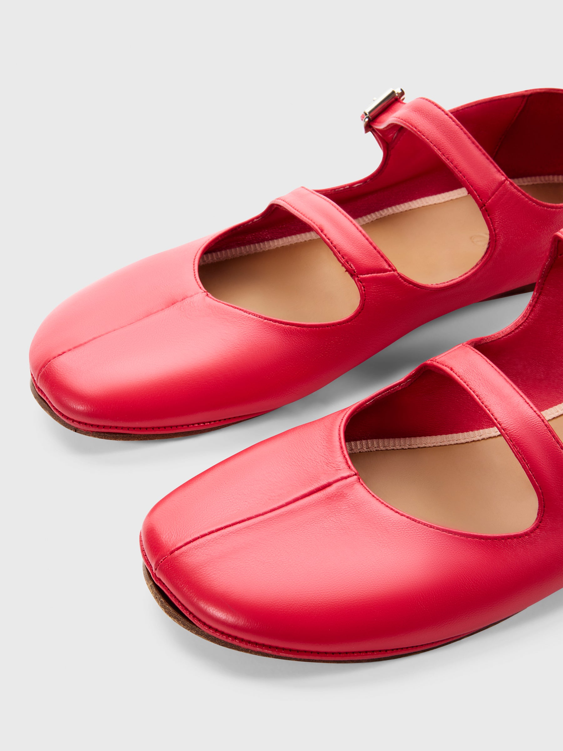 double strap ballerina flat