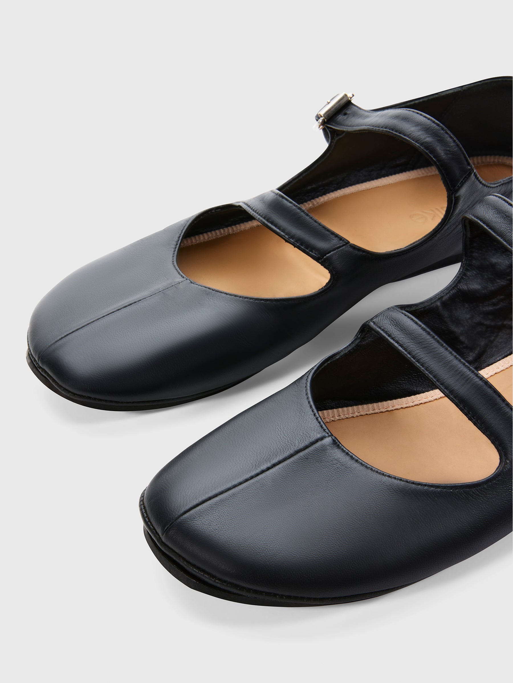 double strap ballerina flat