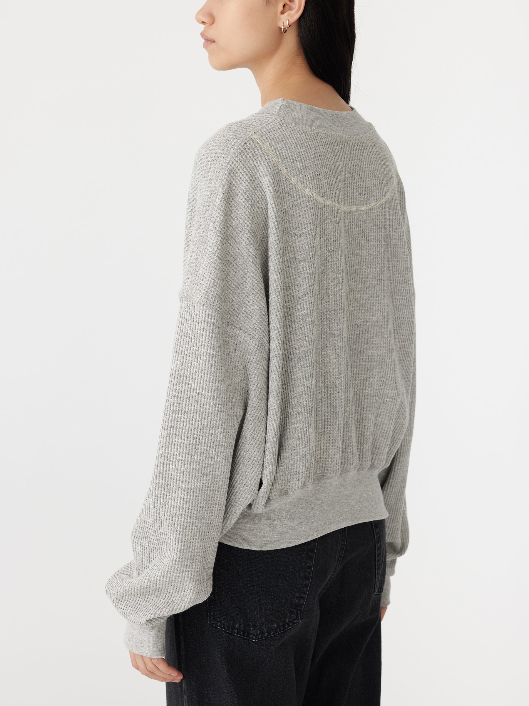 waffle batwing sweat