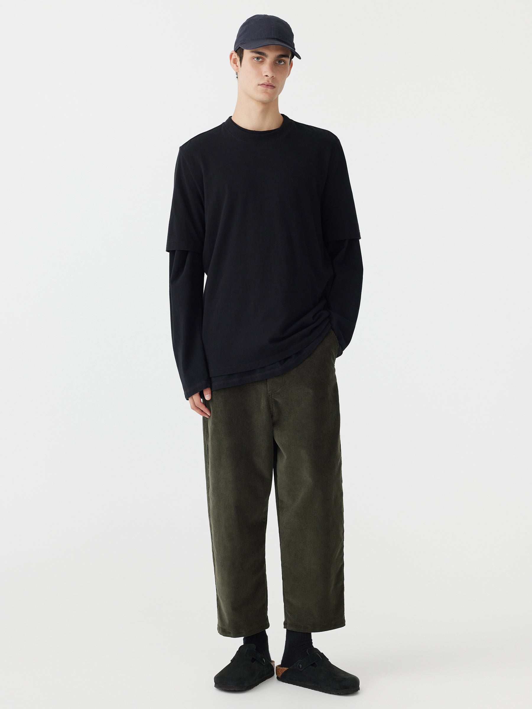 cord drop rise pant