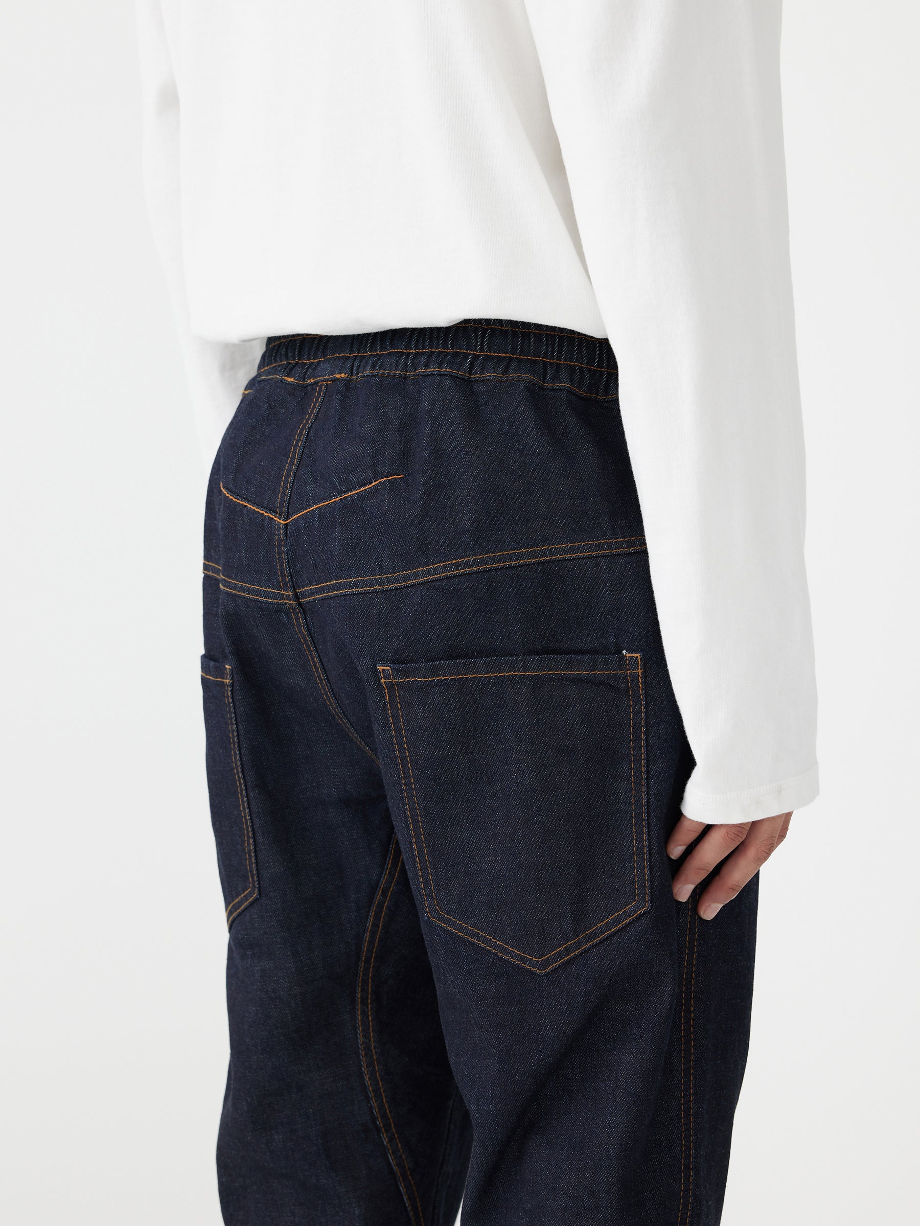 denim lo slung pull on pant