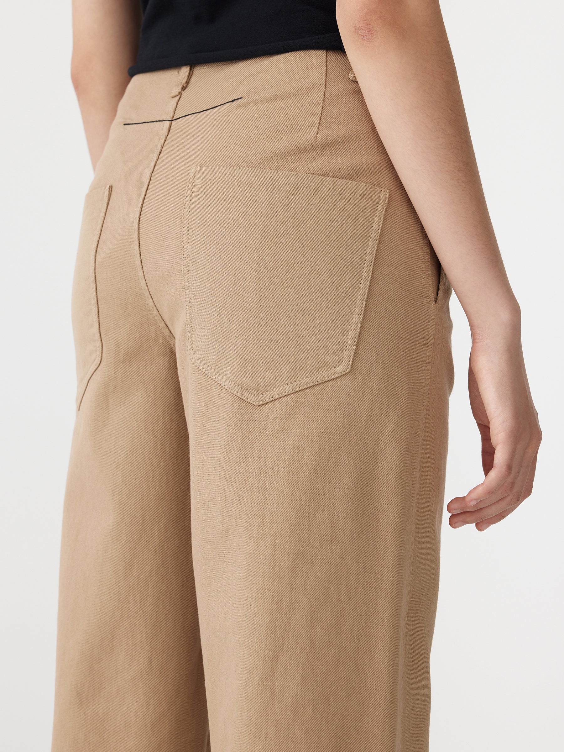 cotton twill tapered pant