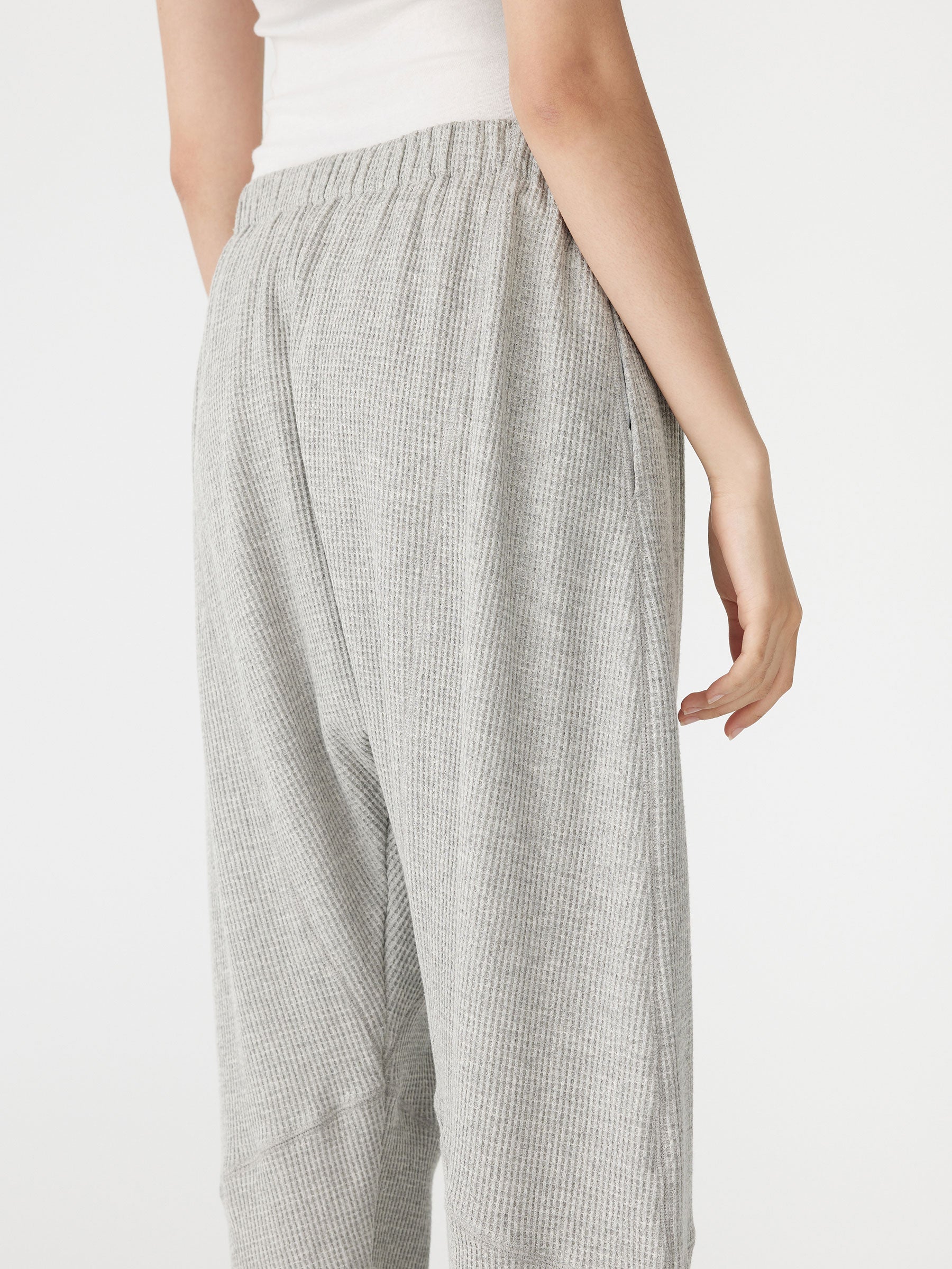 waffle paneled pant