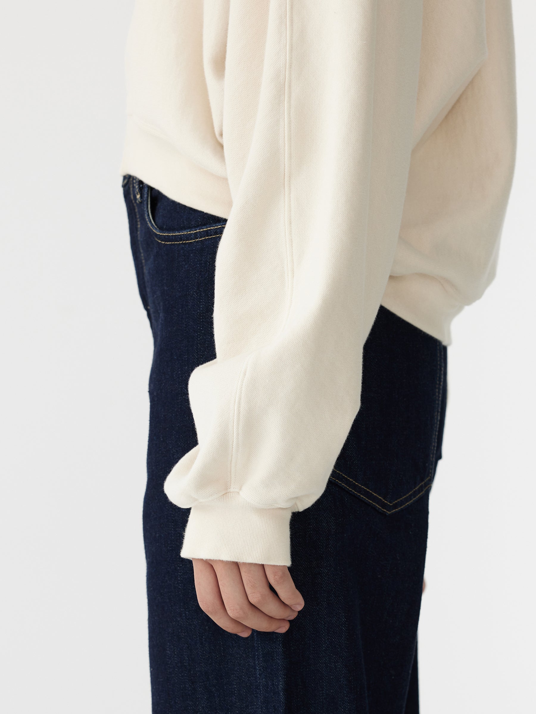 reverse fleece sweat