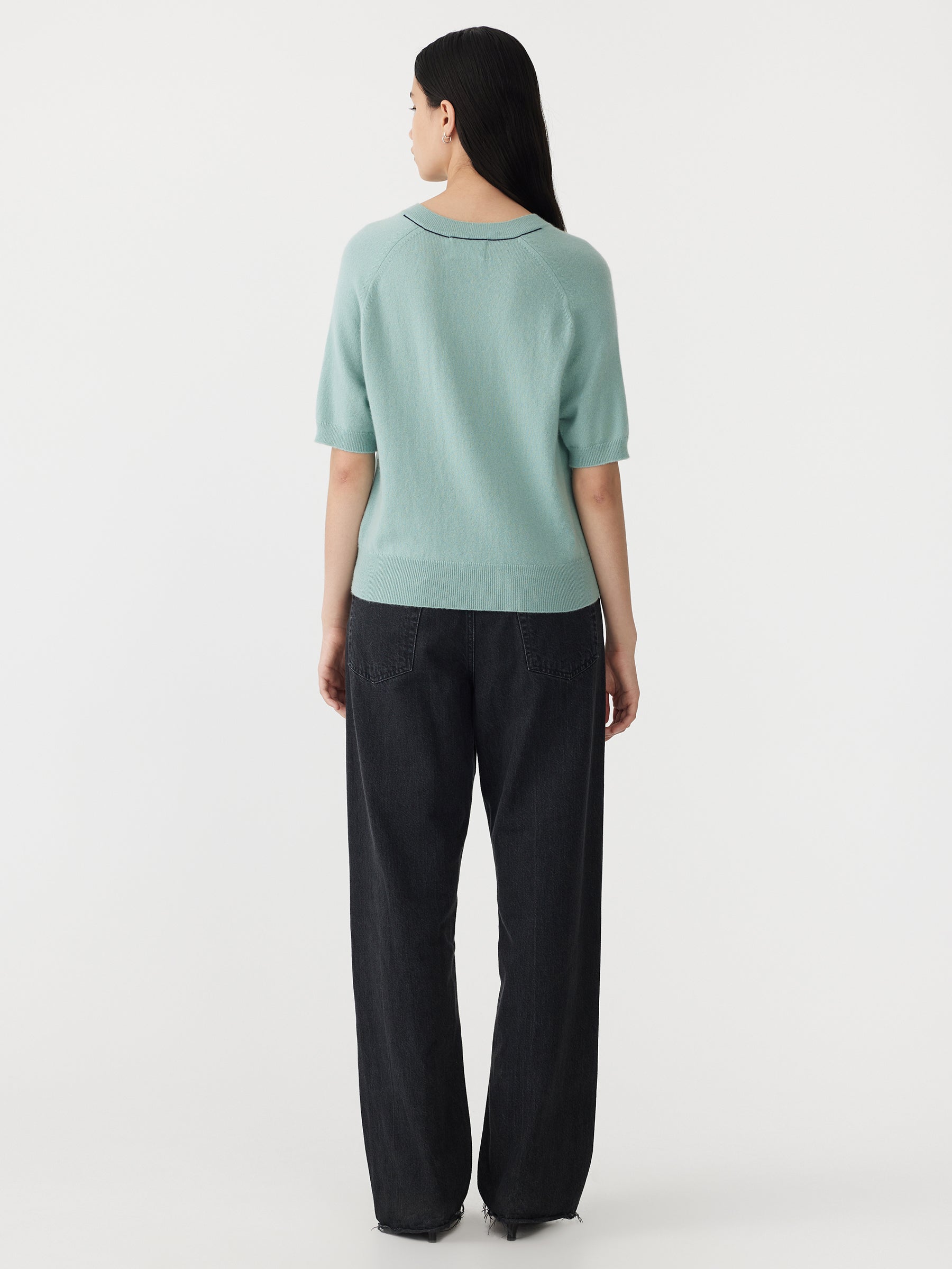 wool cashmere t.shirt knit