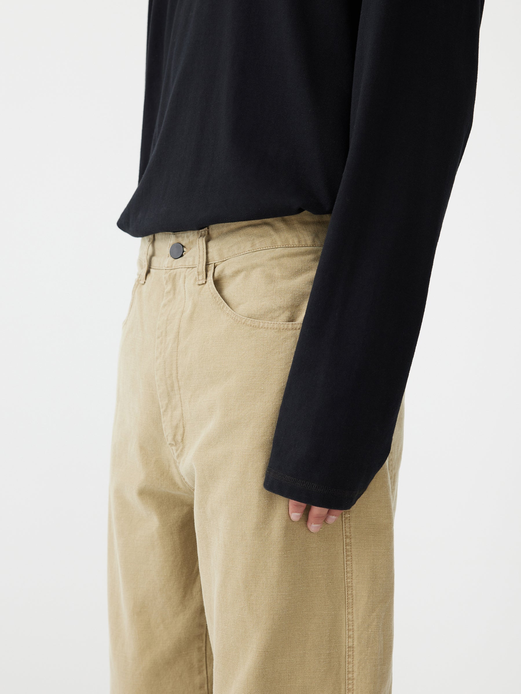 stonewashed five pocket pant