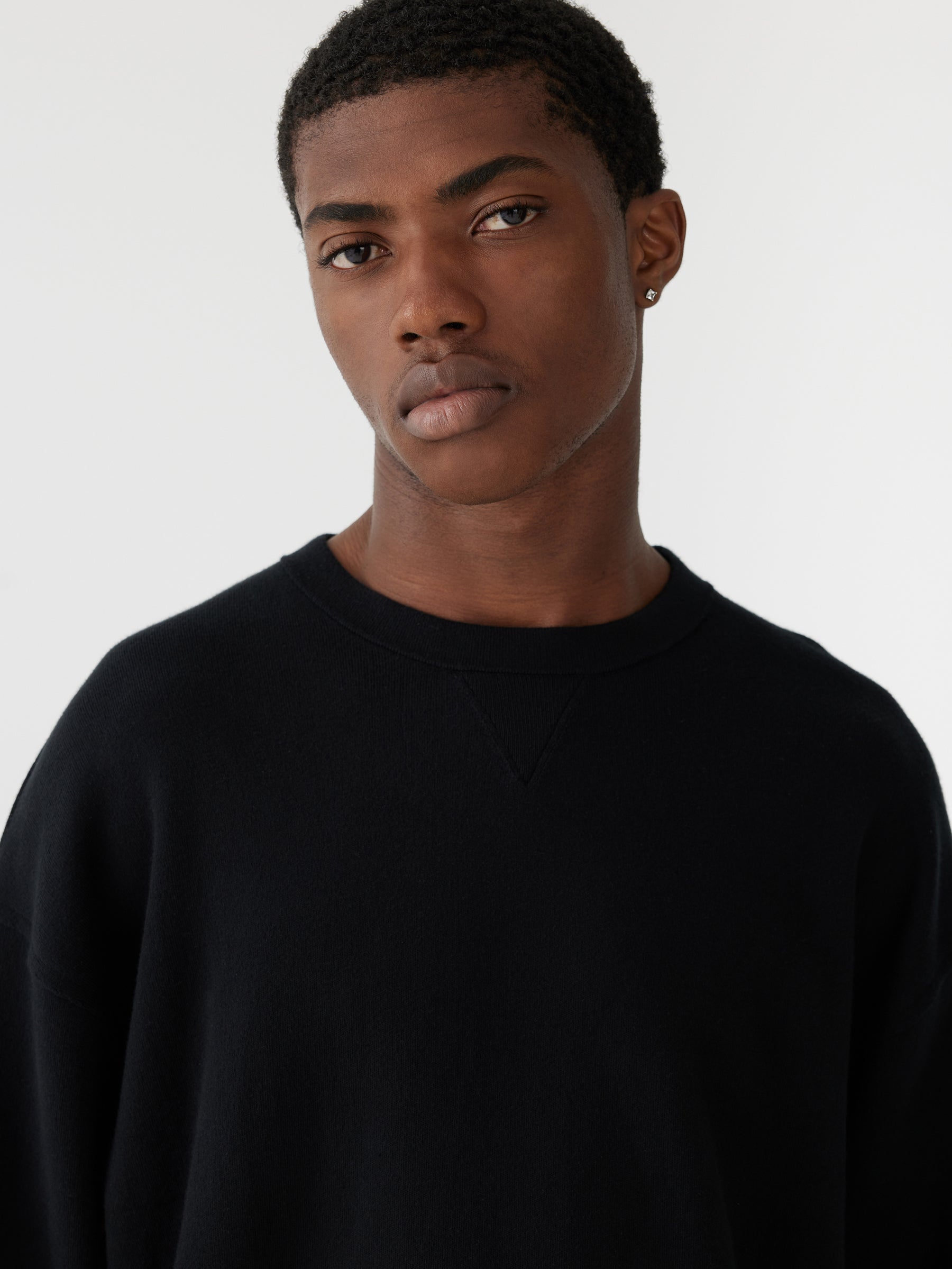 cotton crew neck knit