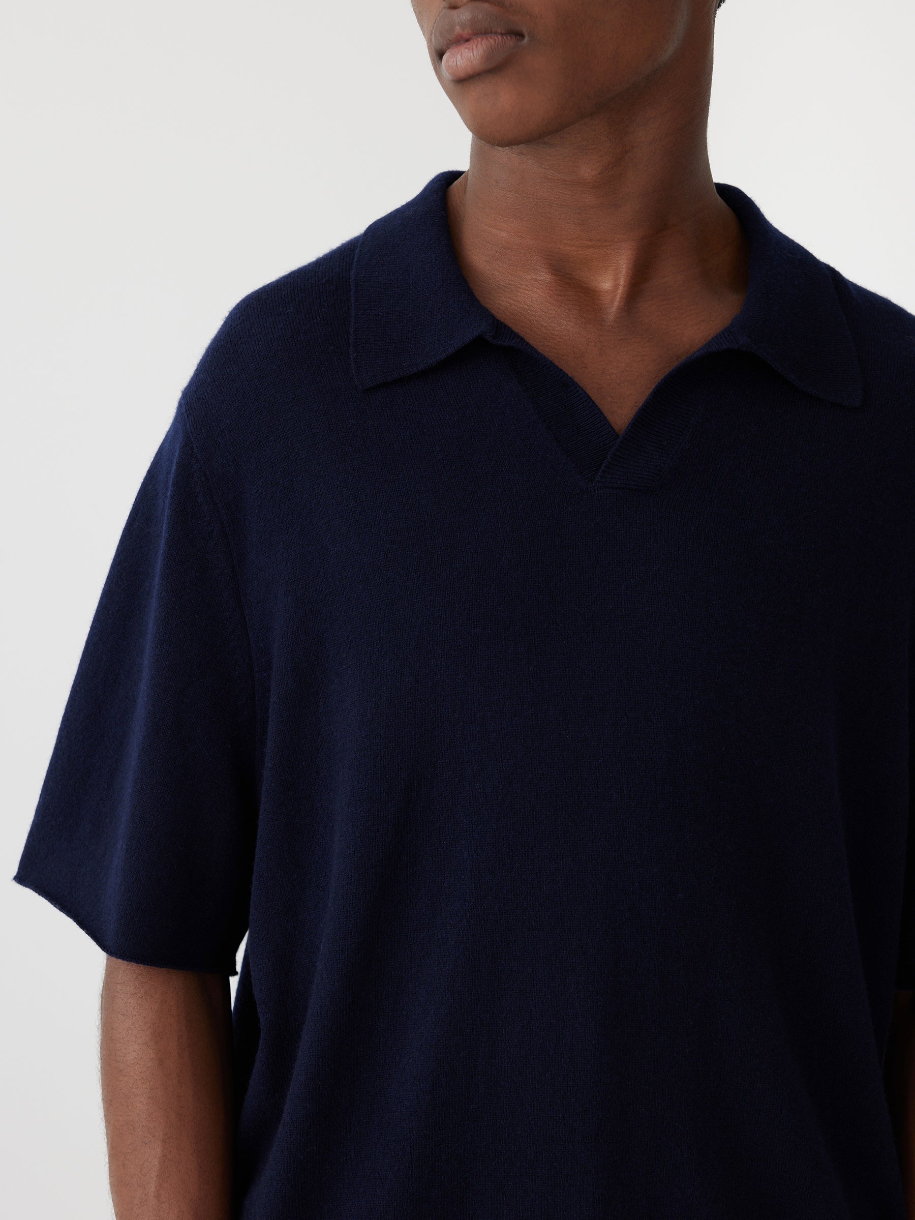 slouch polo knit t.shirt