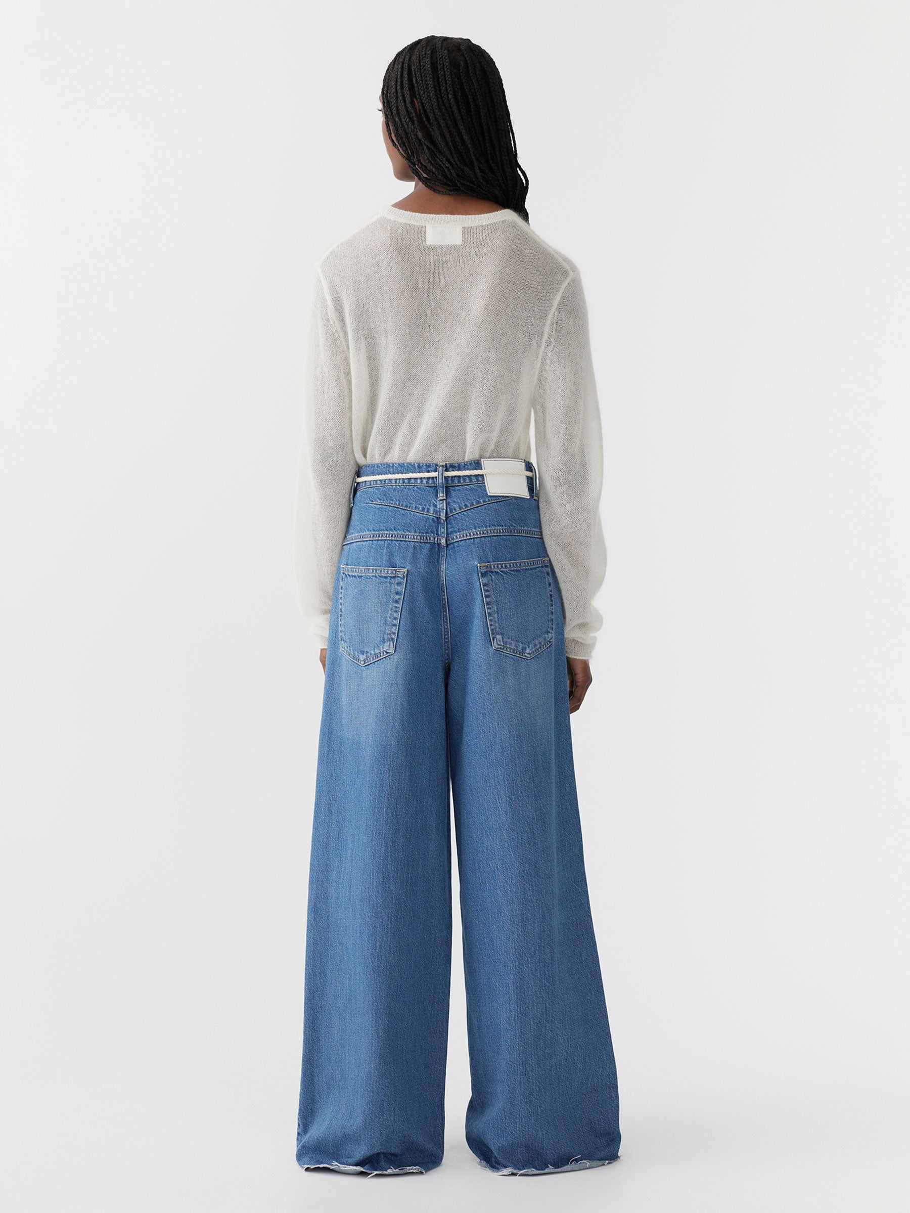 high rise super wide jean