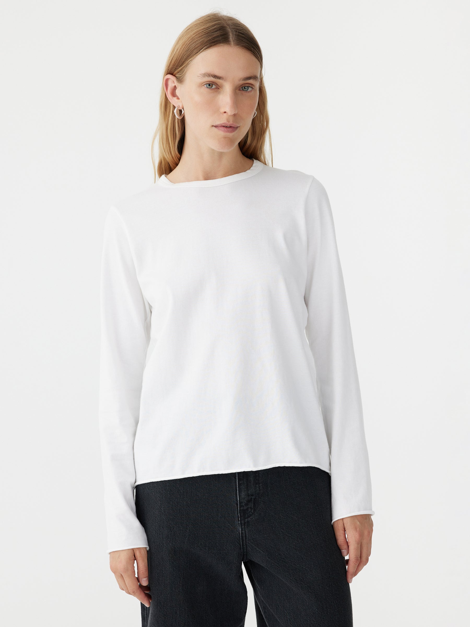 split back midweight long sleeve t.shirt