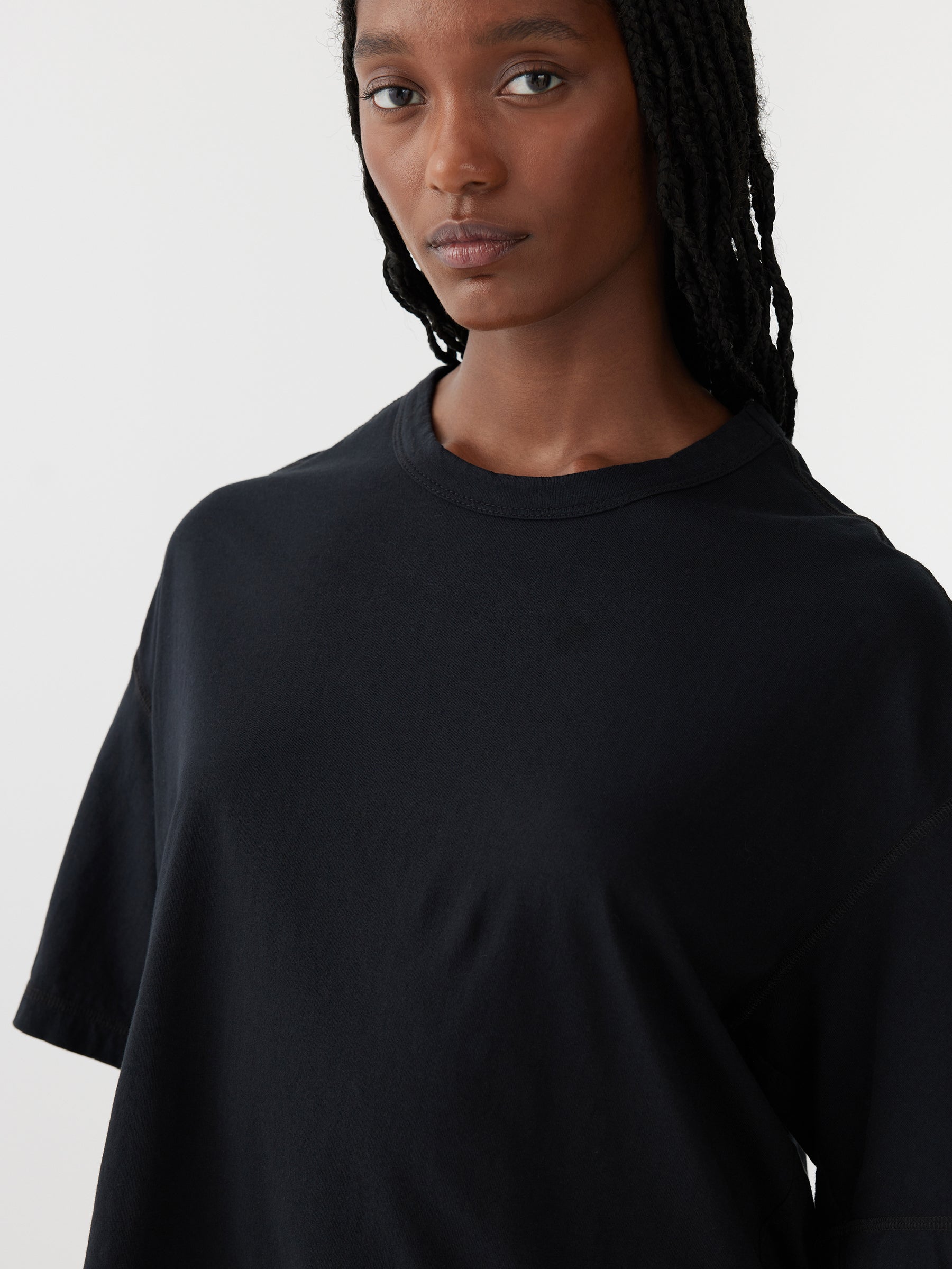 back splice boxy short sleeve t.shirt