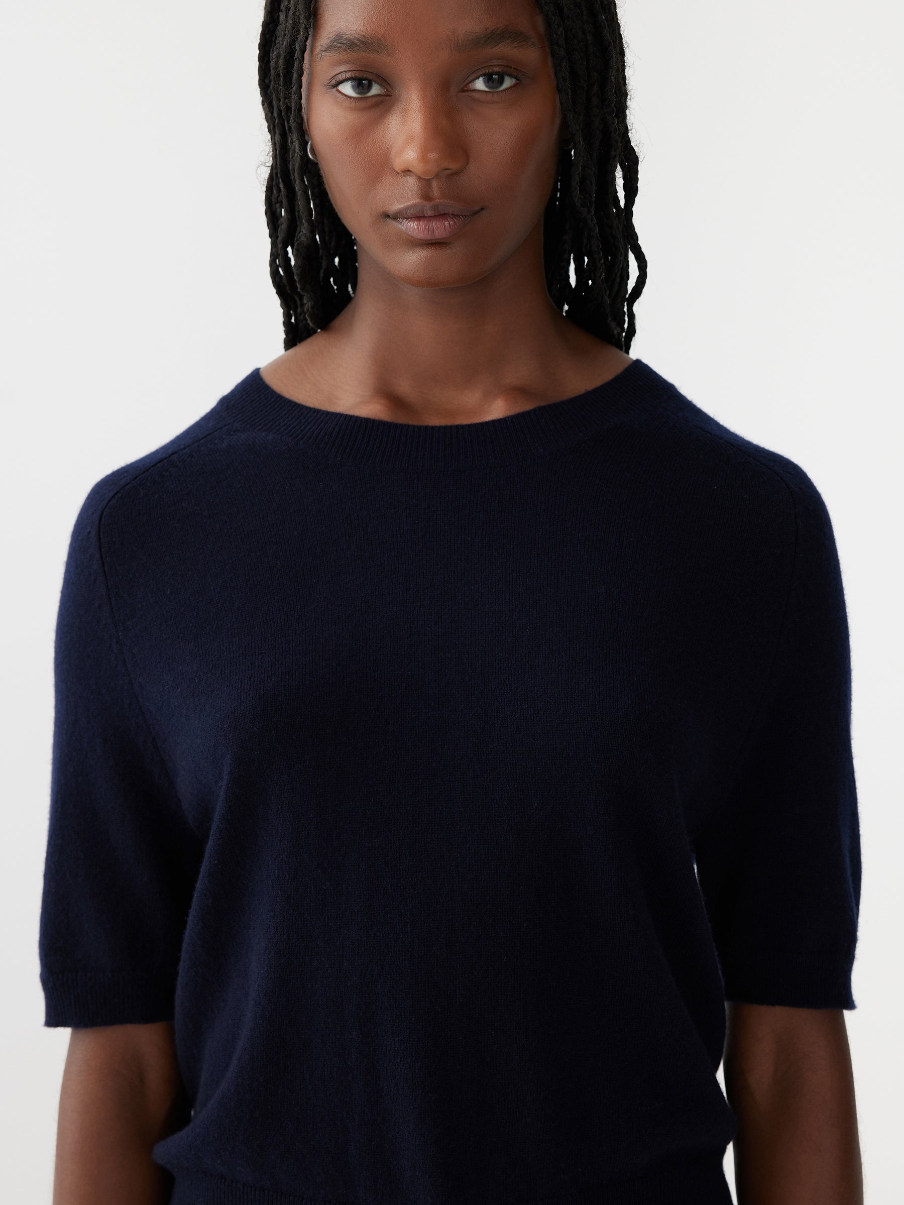 wool cashmere t.shirt knit