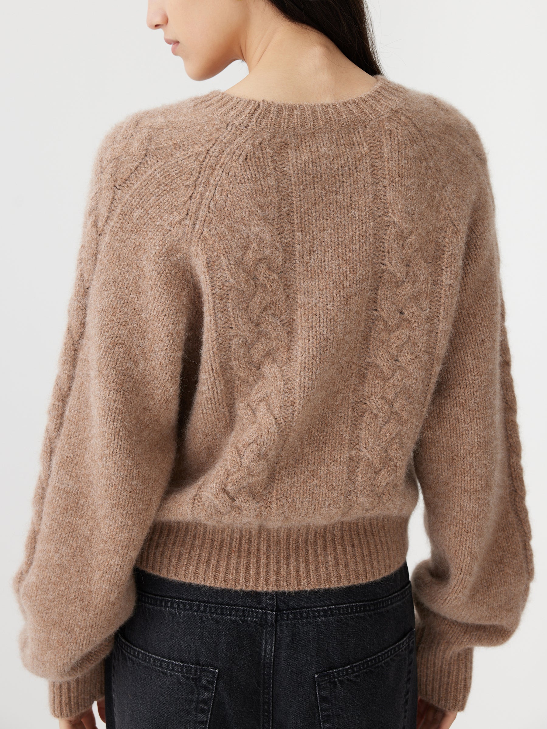 alpaca cashmere cable knit