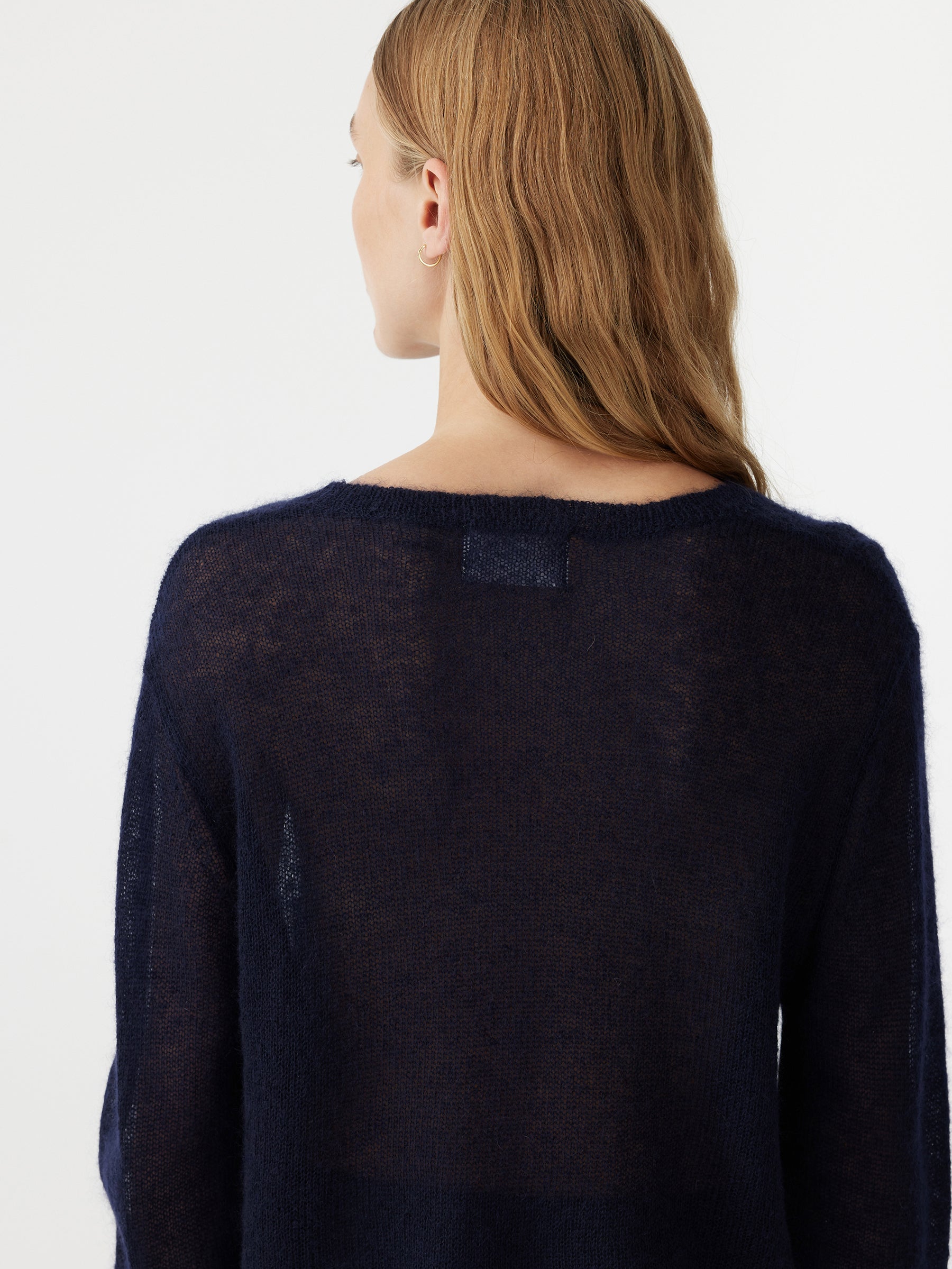 superfine mohair cropped knit