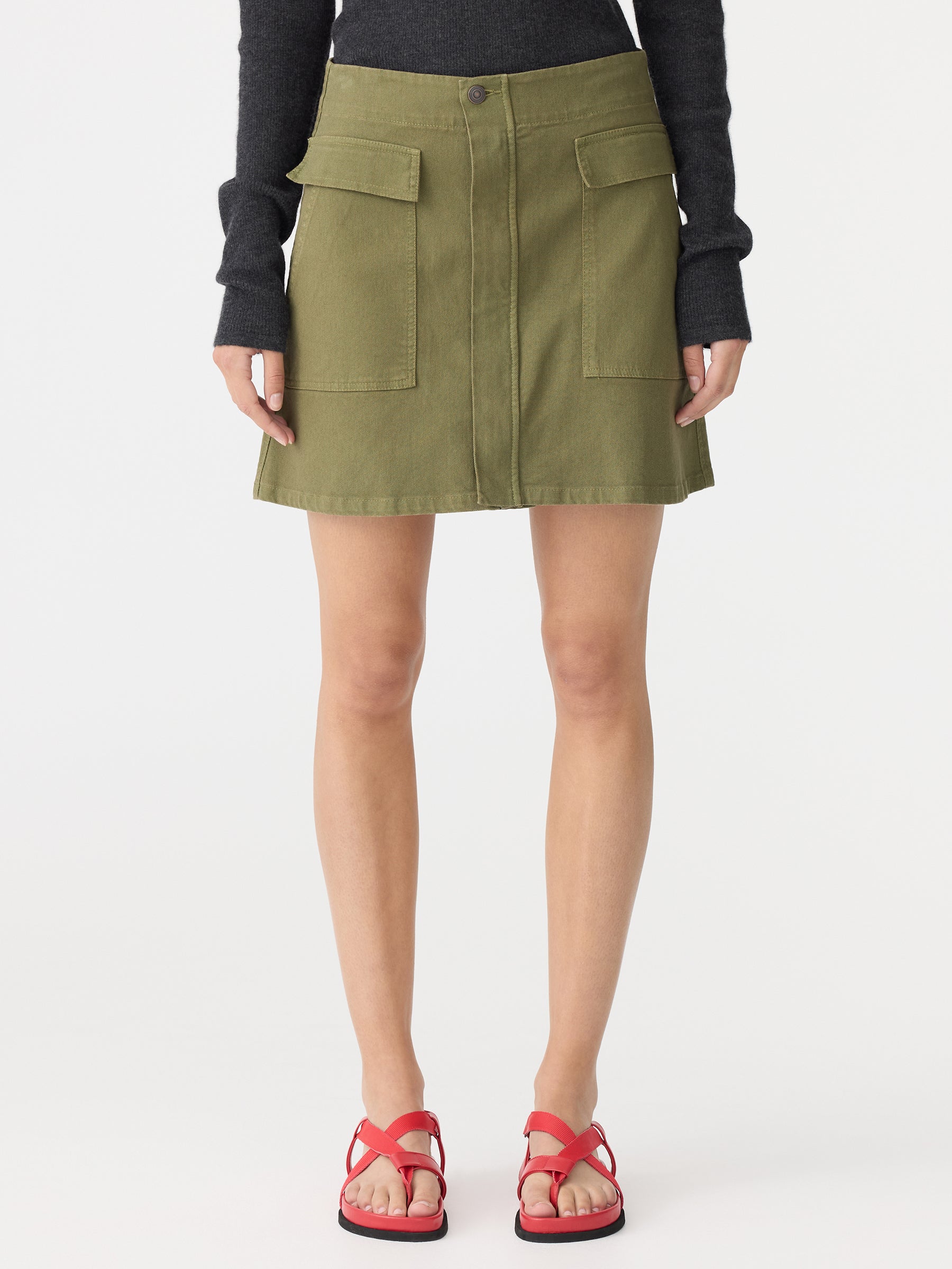 Pocket Detail Mini Skirt