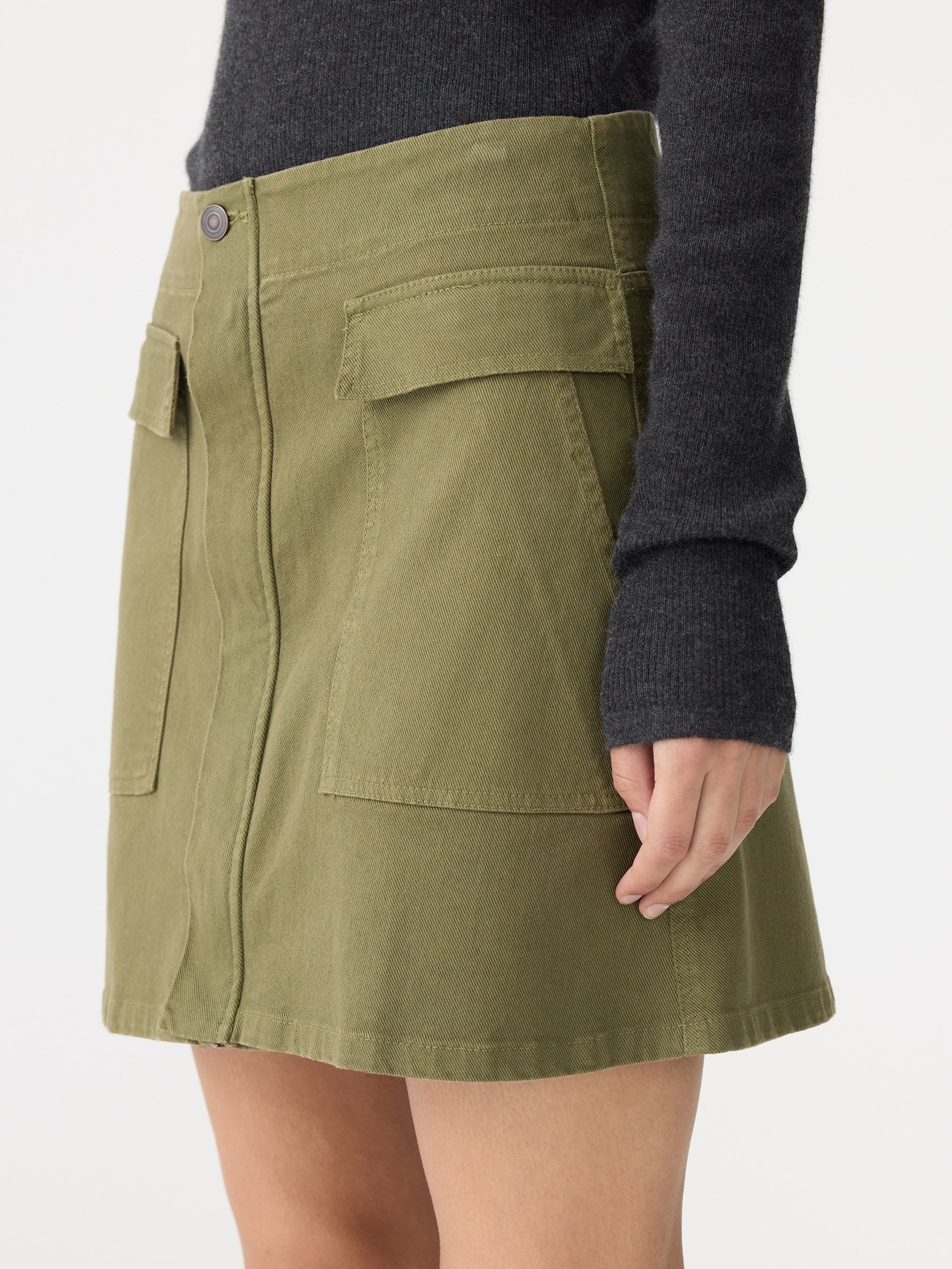 Pocket Detail Mini Skirt