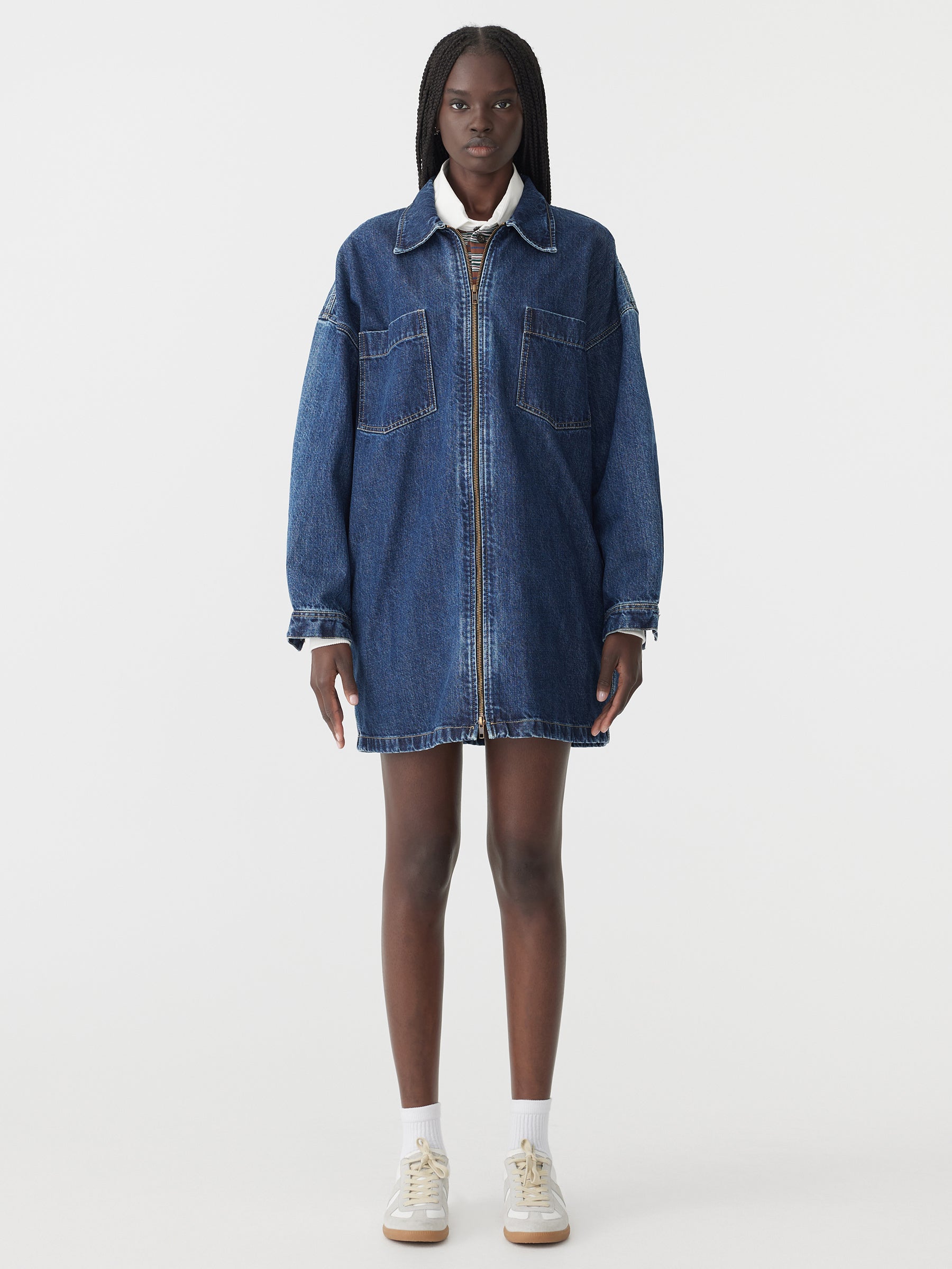 Organic Denim Shirt Dress