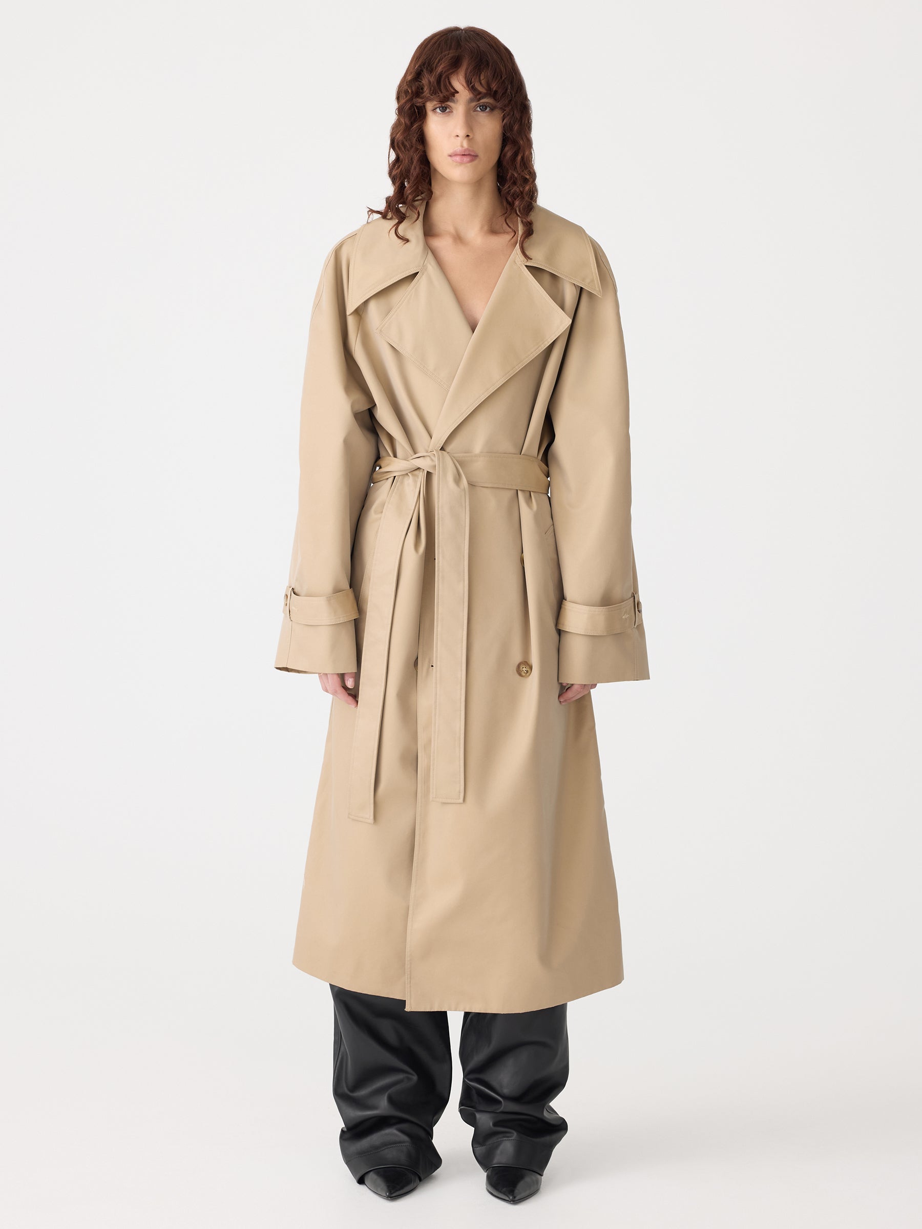 Longerline Gabardine Trench