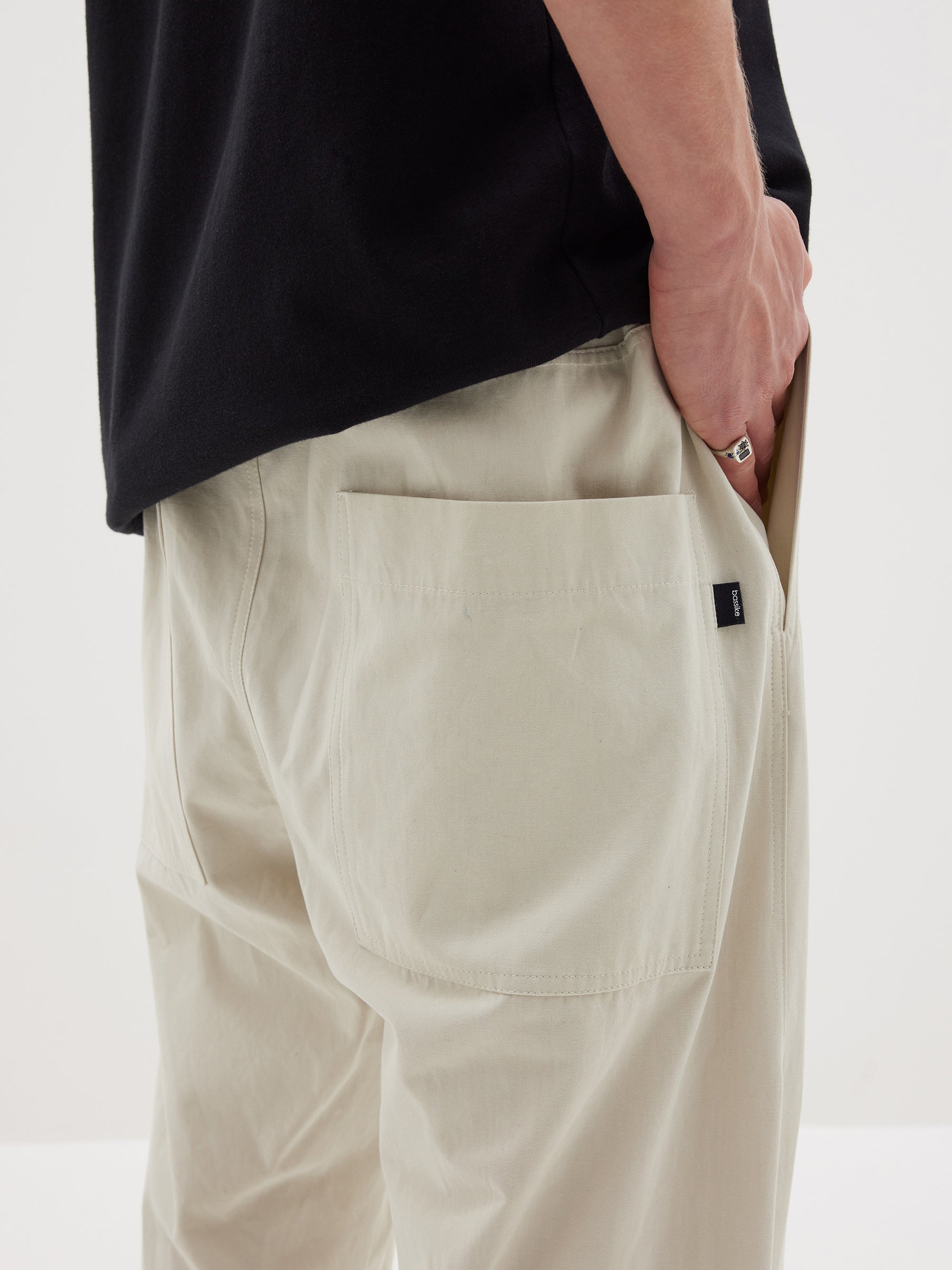 canvas pull on pant