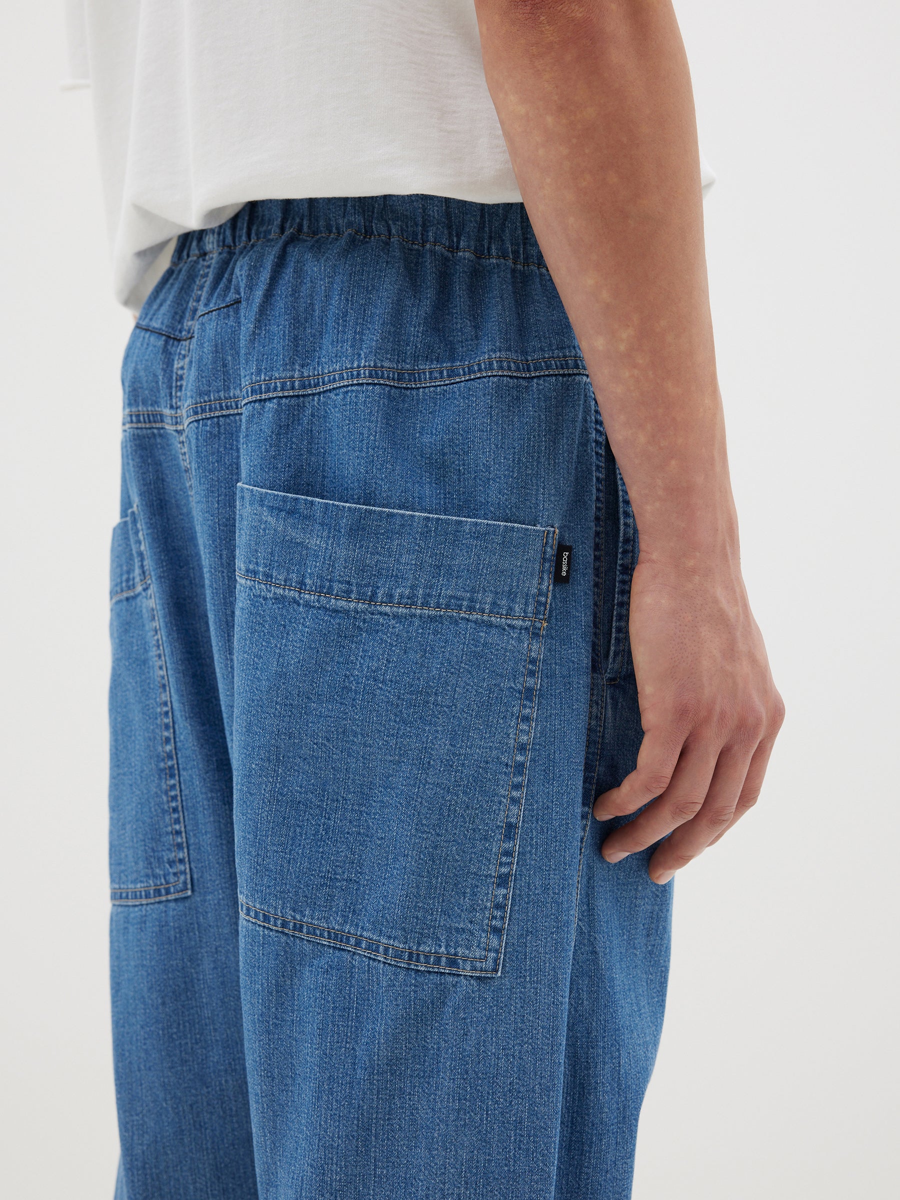 denim pull on pant