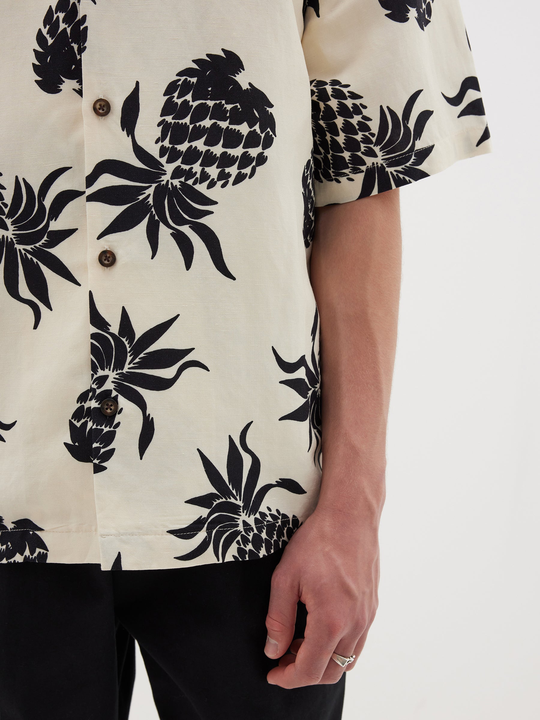 printed vacation short sleeve shirt