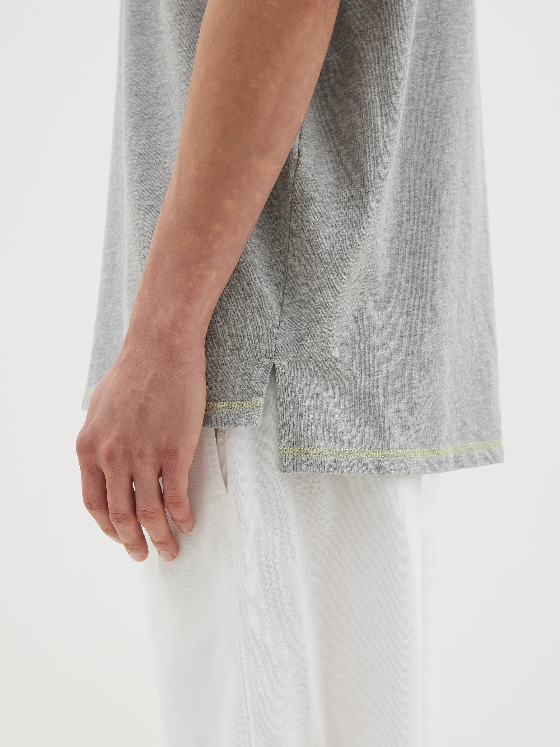 slouch contrast stitch t.shirt