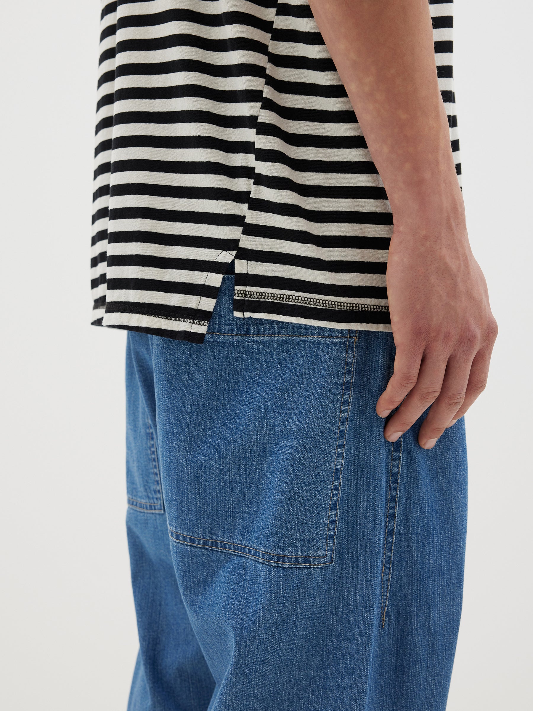 stripe slouch fit t.shirt