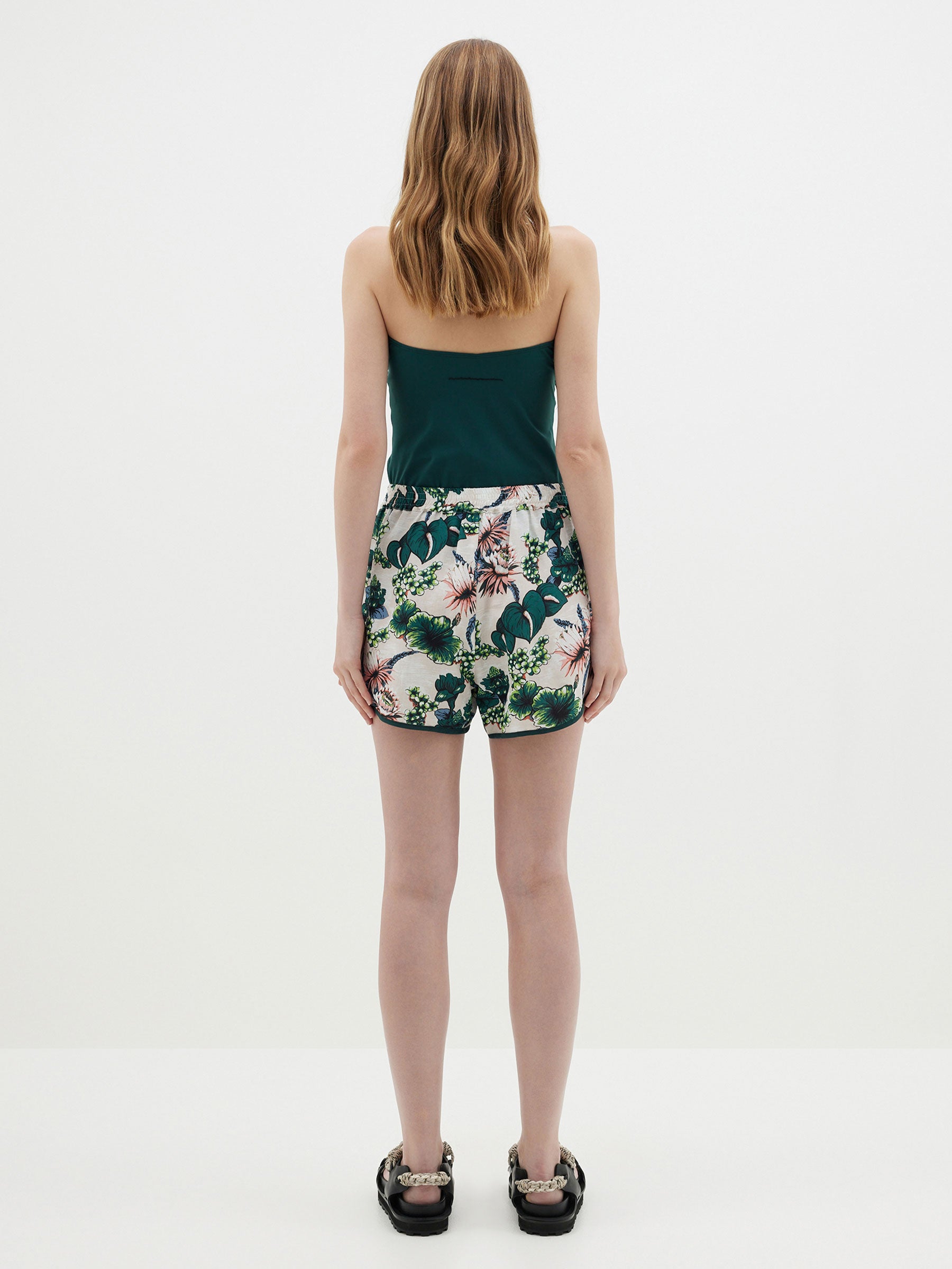 vintage floral mini short