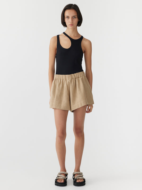 Bassike 2025 linen shorts