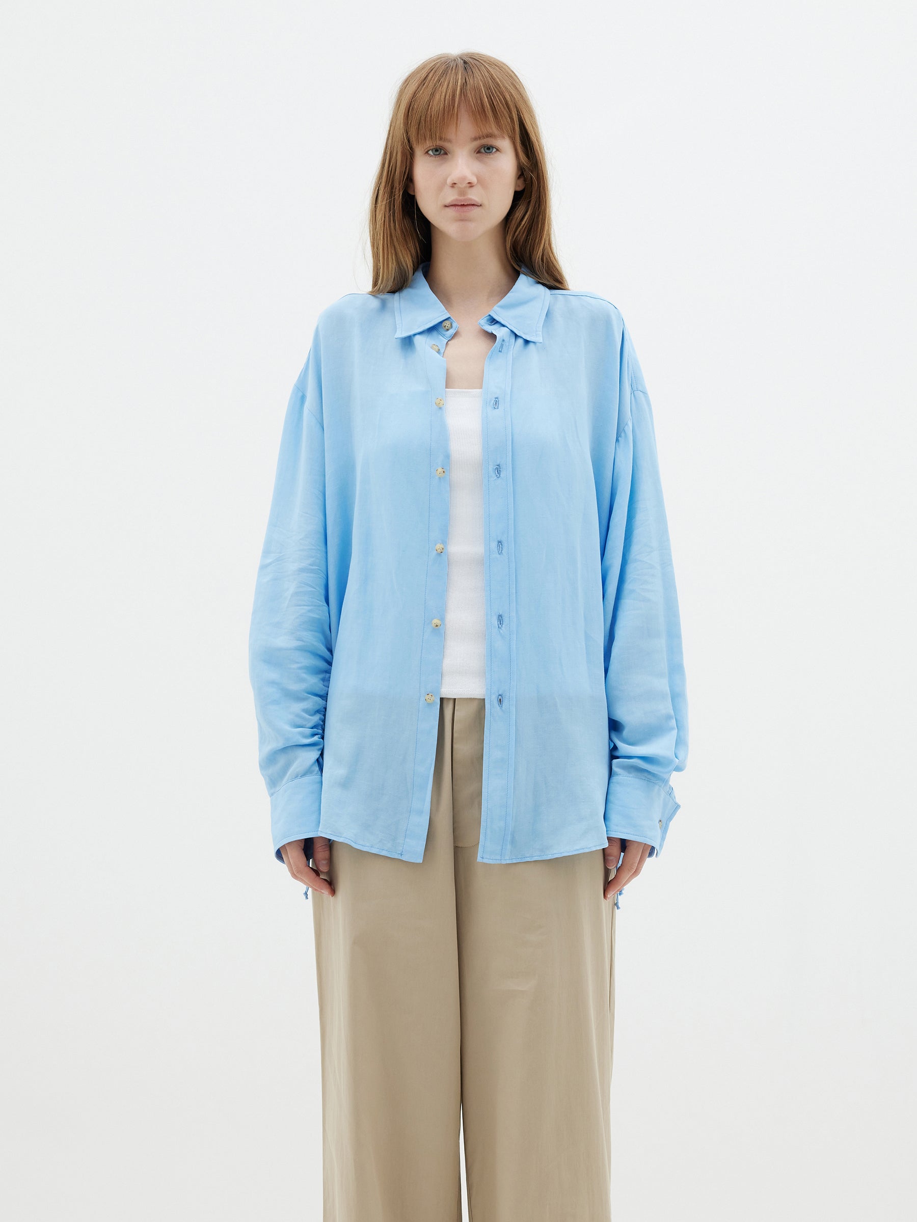 viscose linen weekend shirt