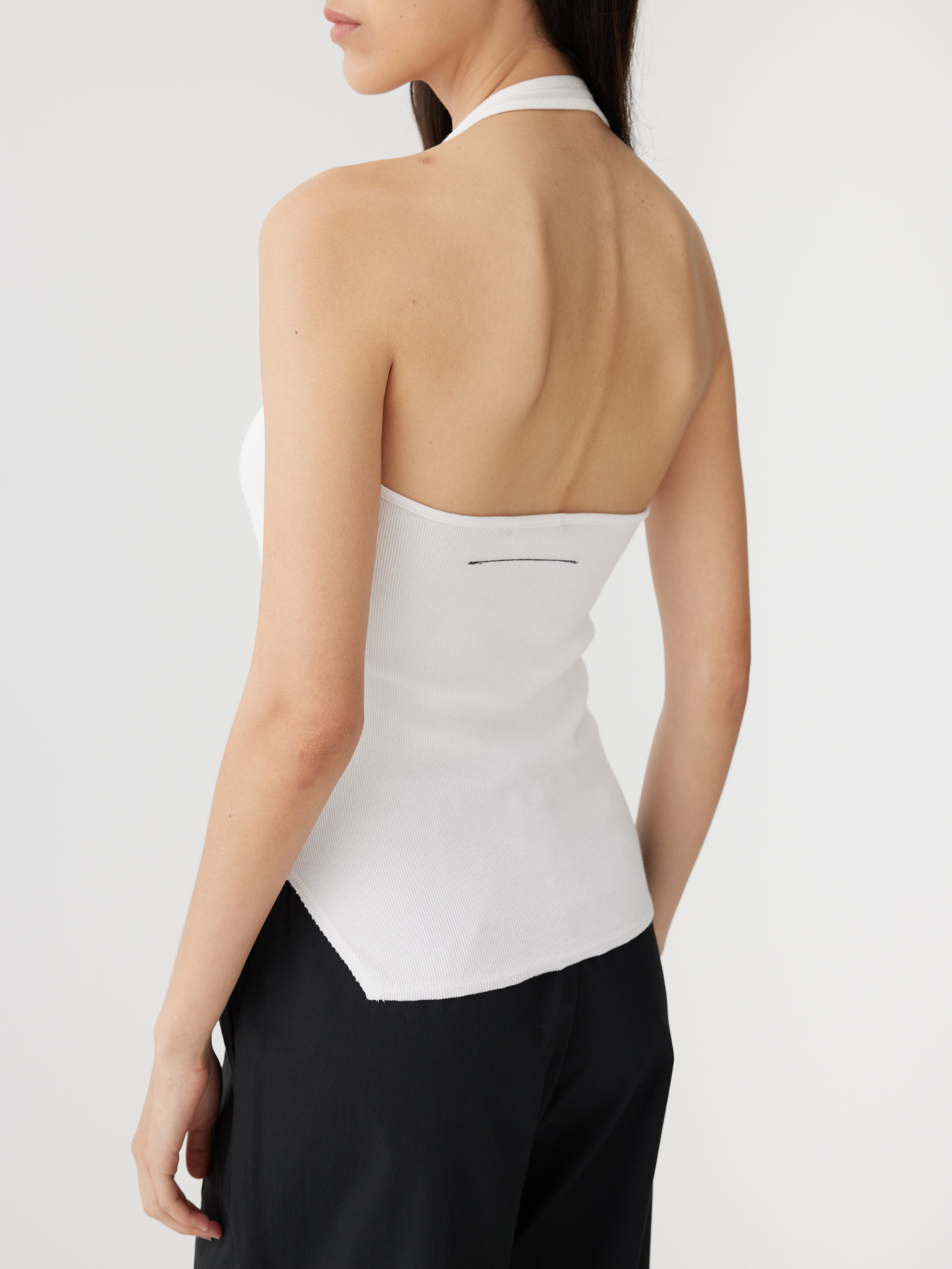 rib asymmetric halter tank