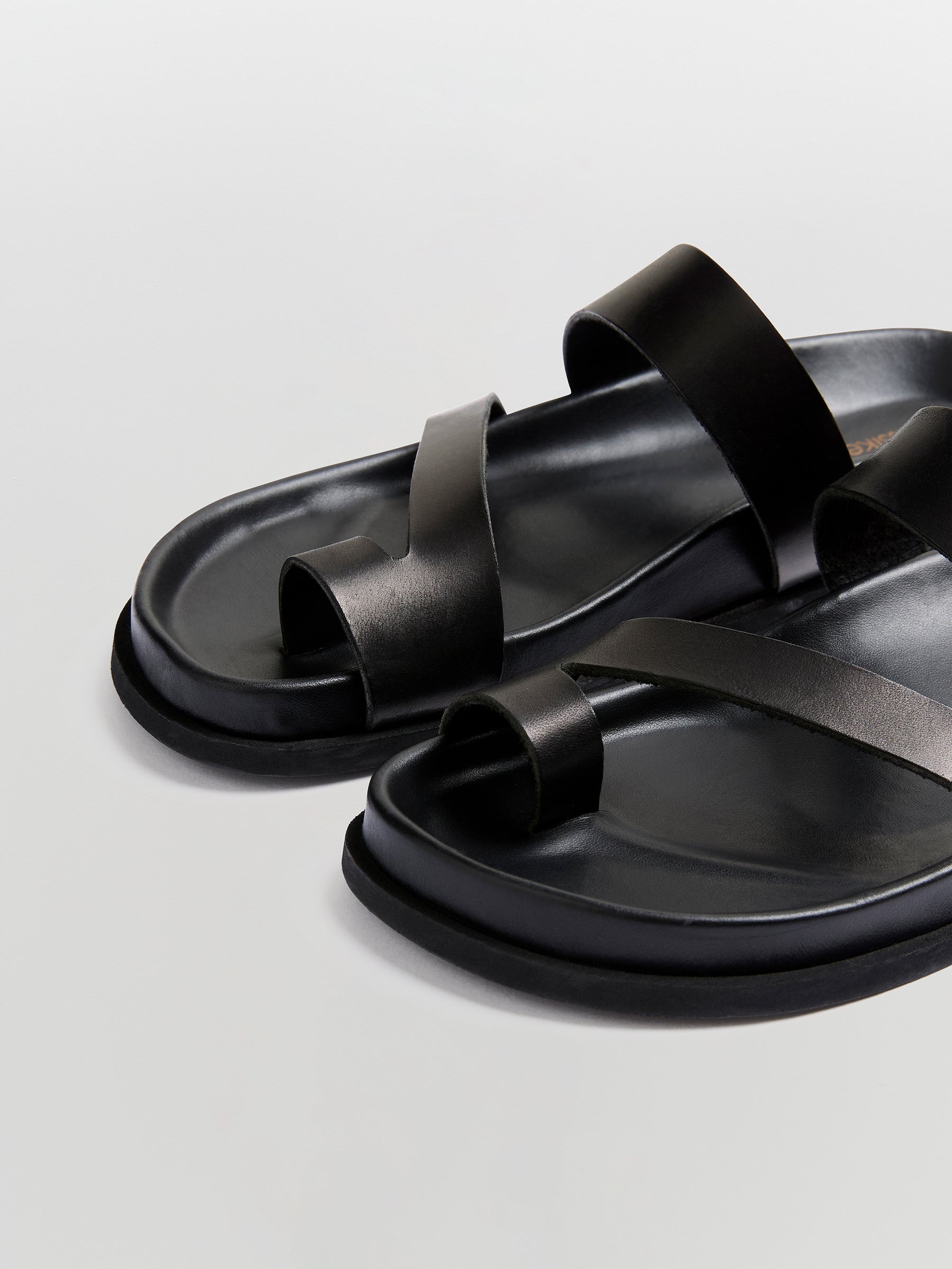 raw leather sandal