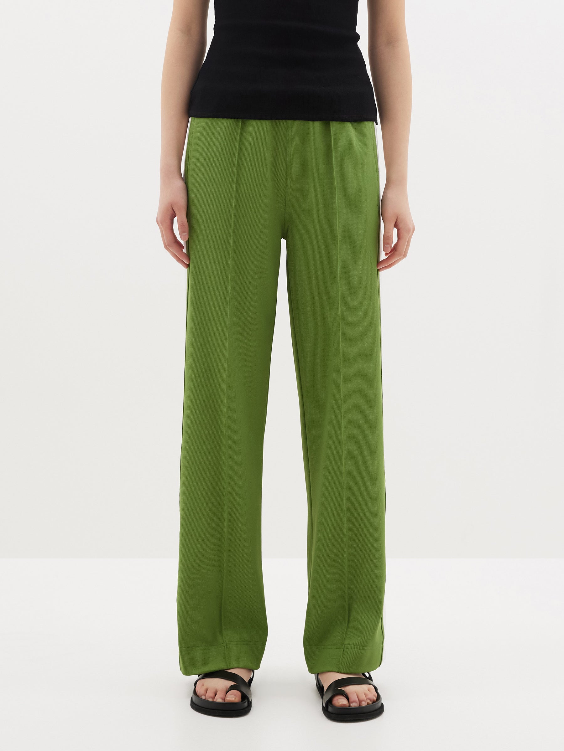 Zara Emerald Green Side Stripe Work Pants