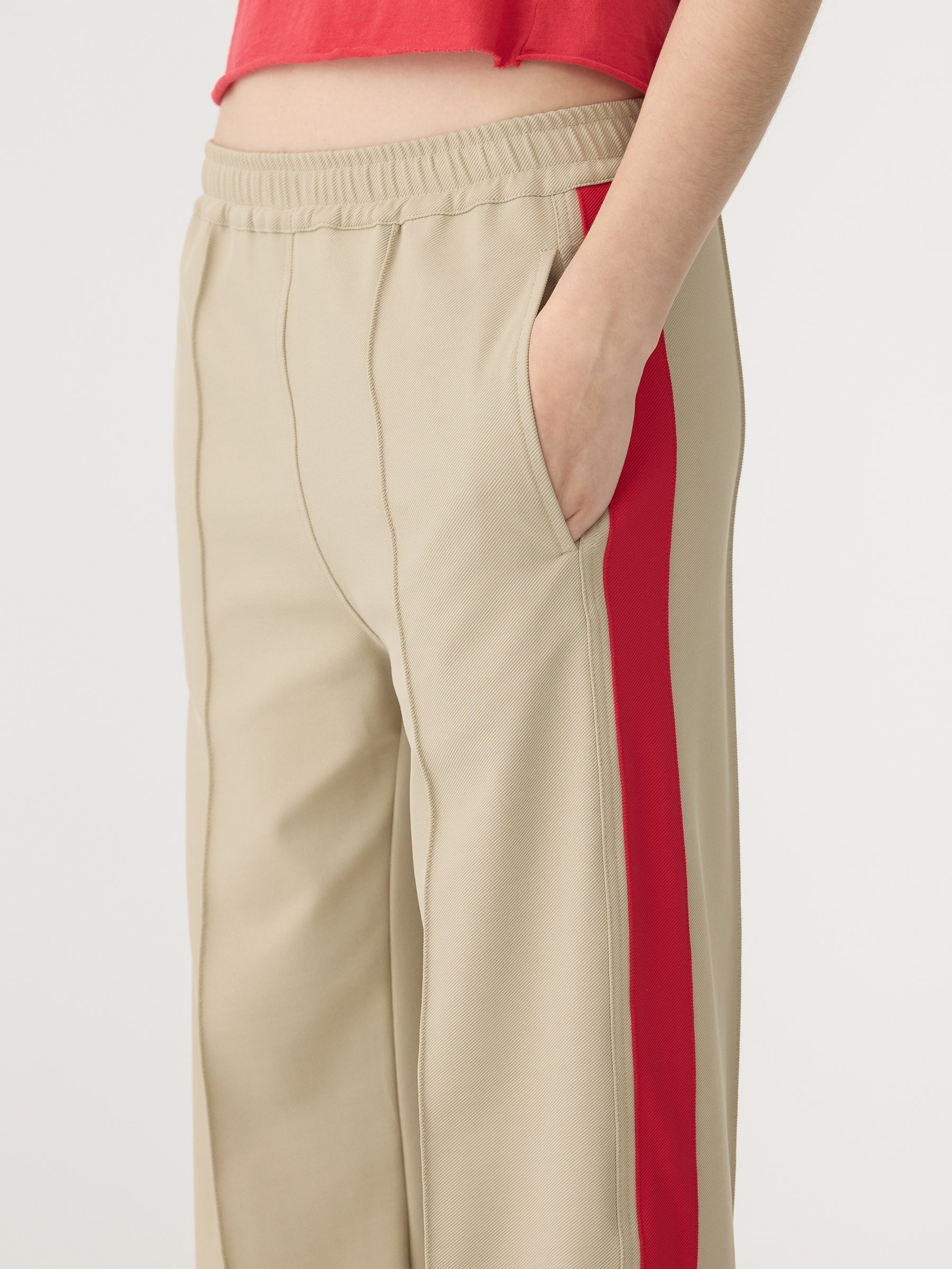 Twill Stripe Detail Pant