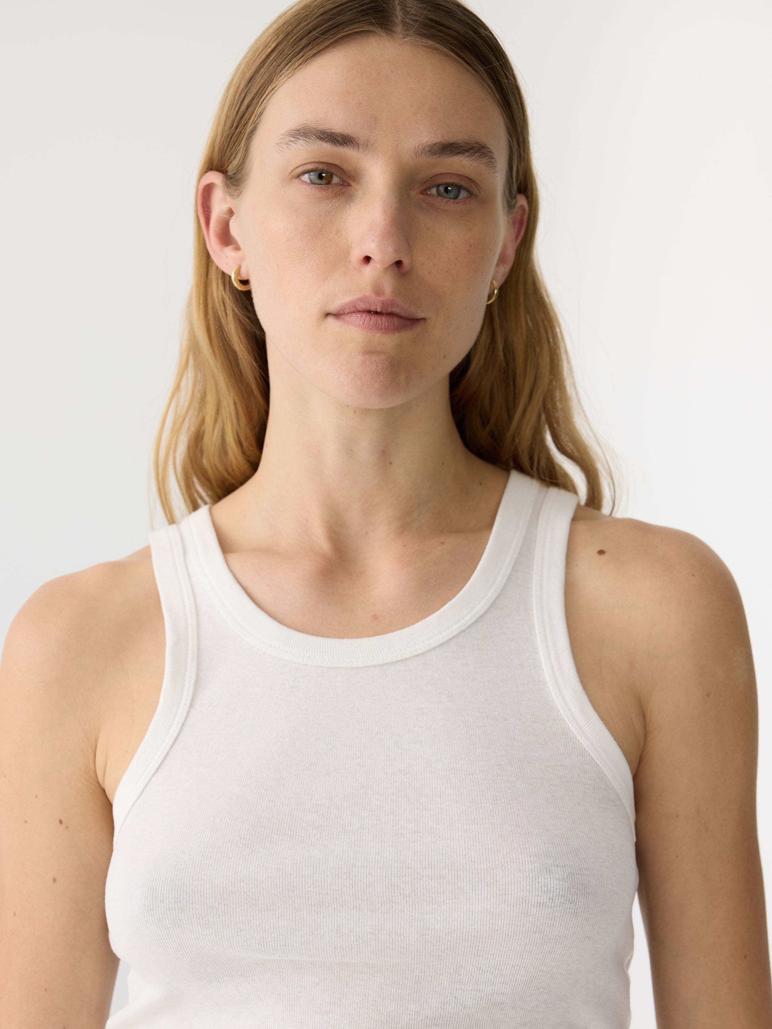 slim superfine rib tank