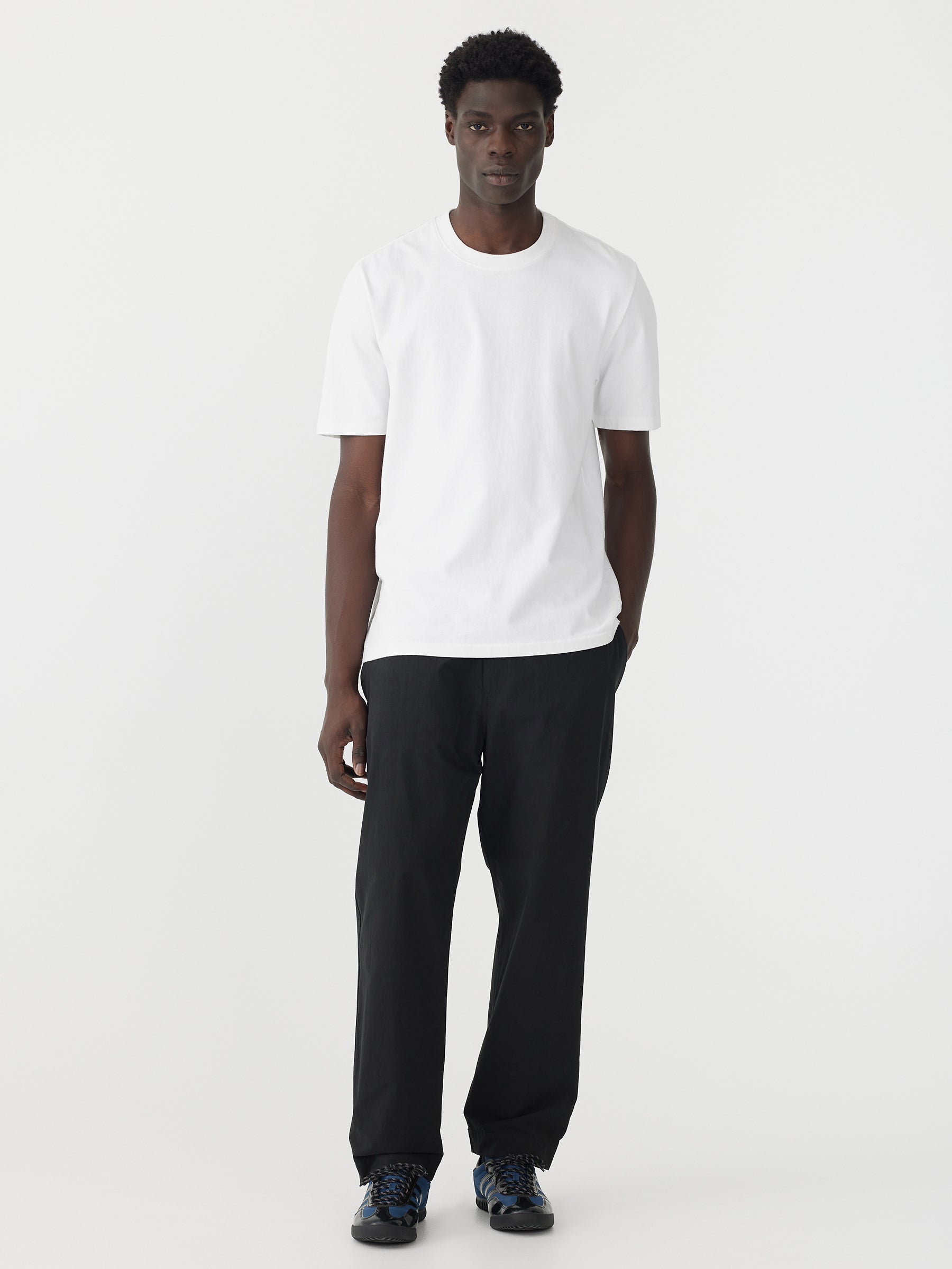 crushed cotton pull on pant