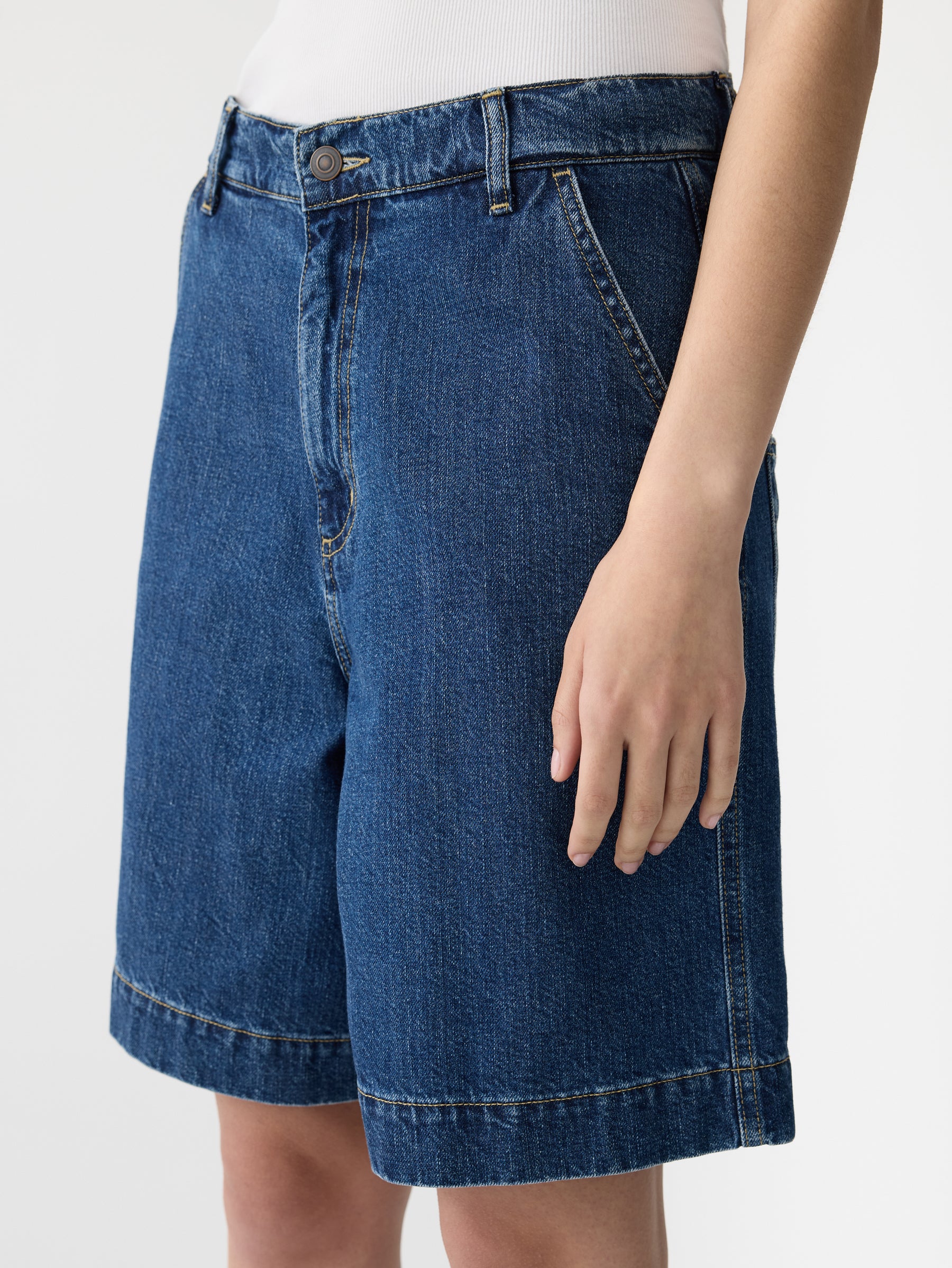 denim bermuda short