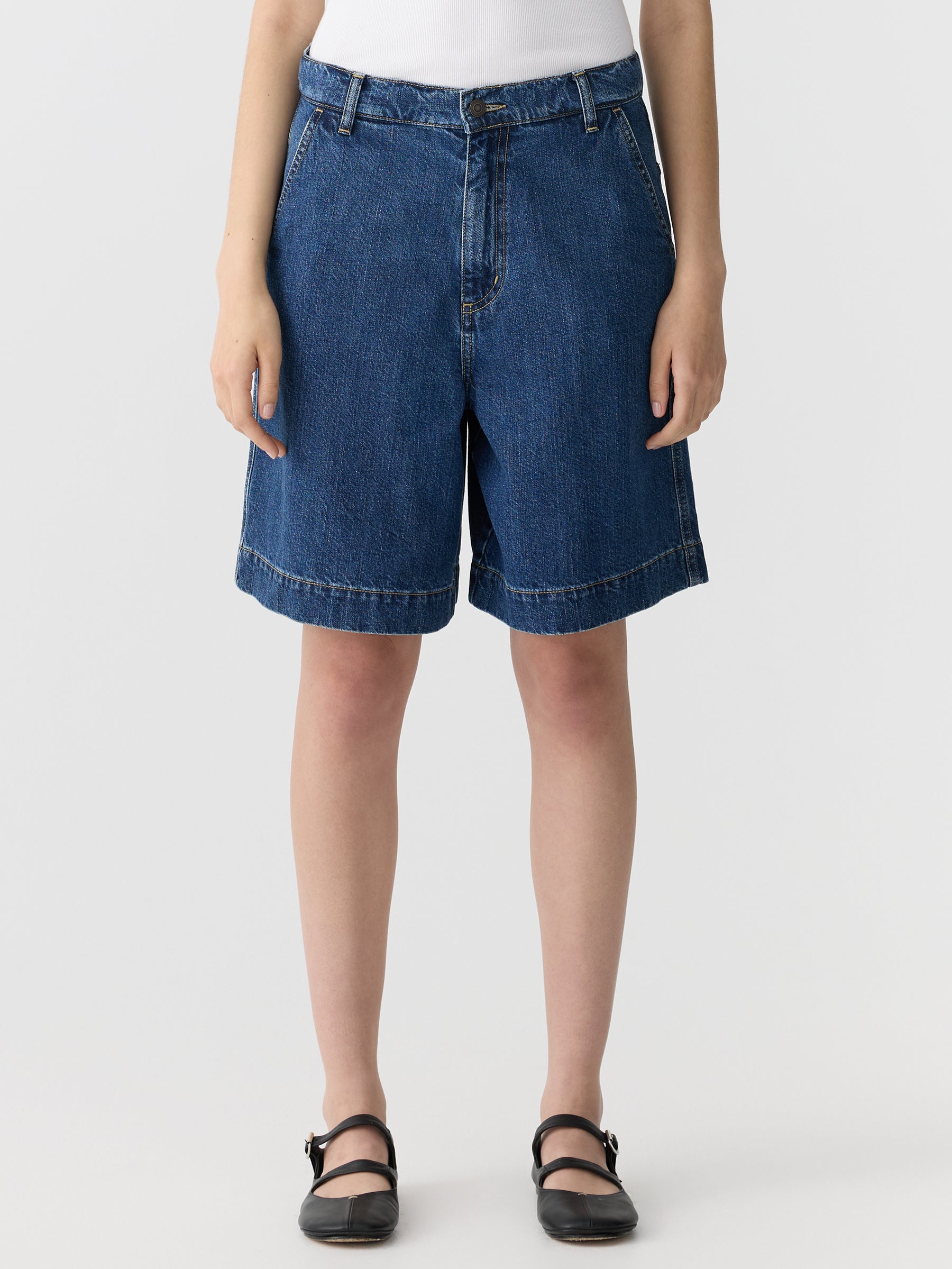 denim bermuda short