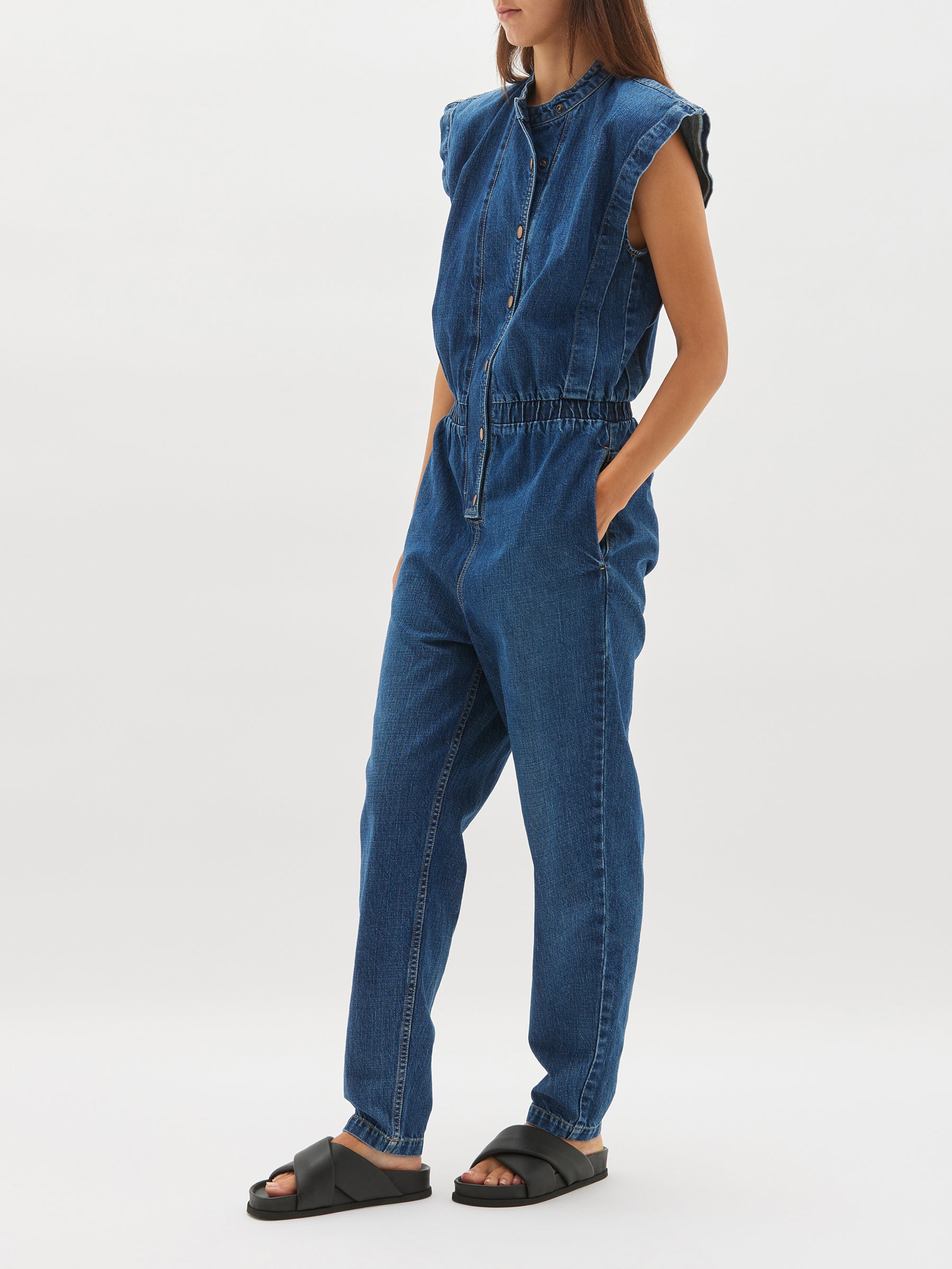 Denim cheap utility suit