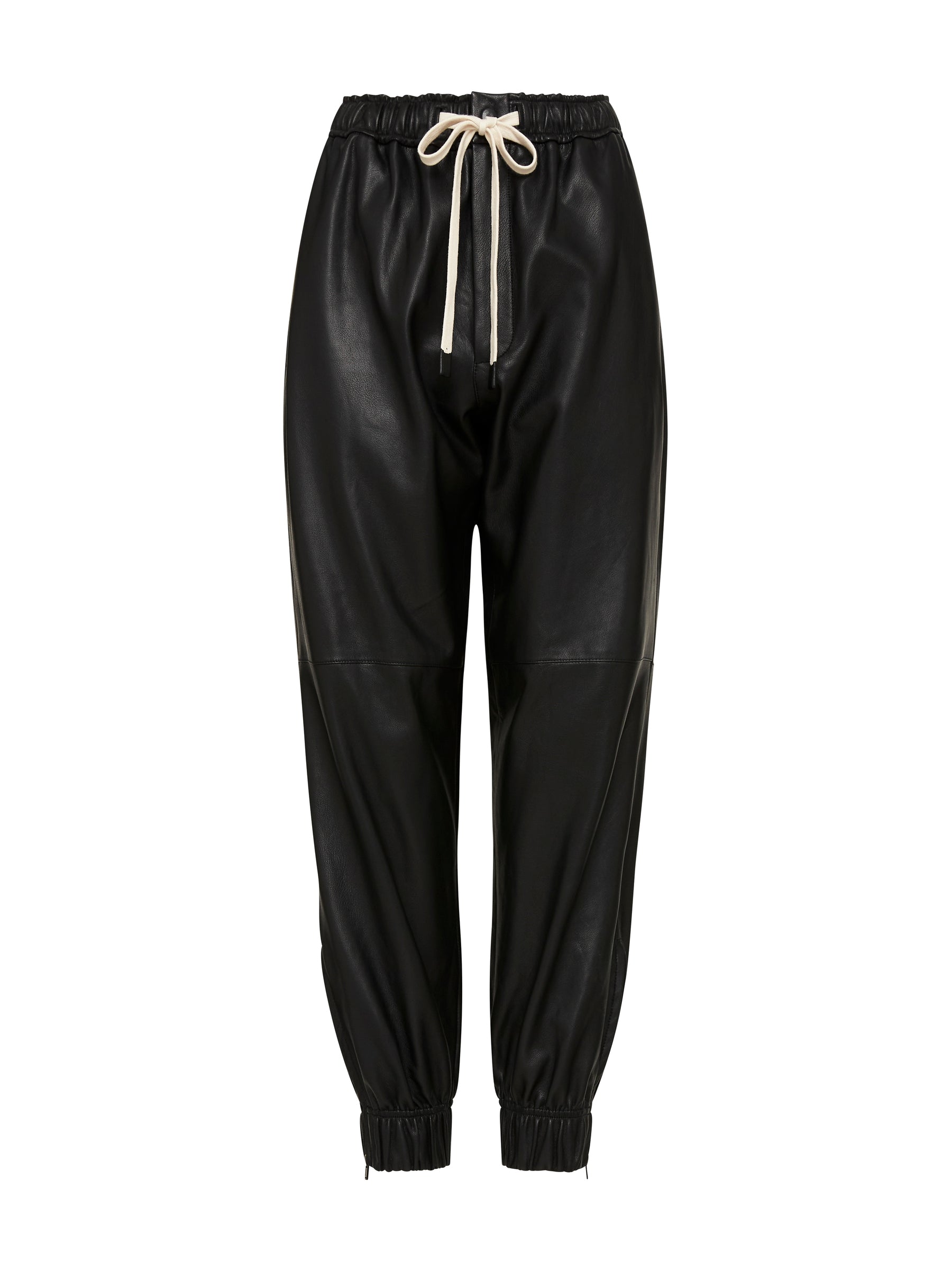 Leather track 2024 pants womens