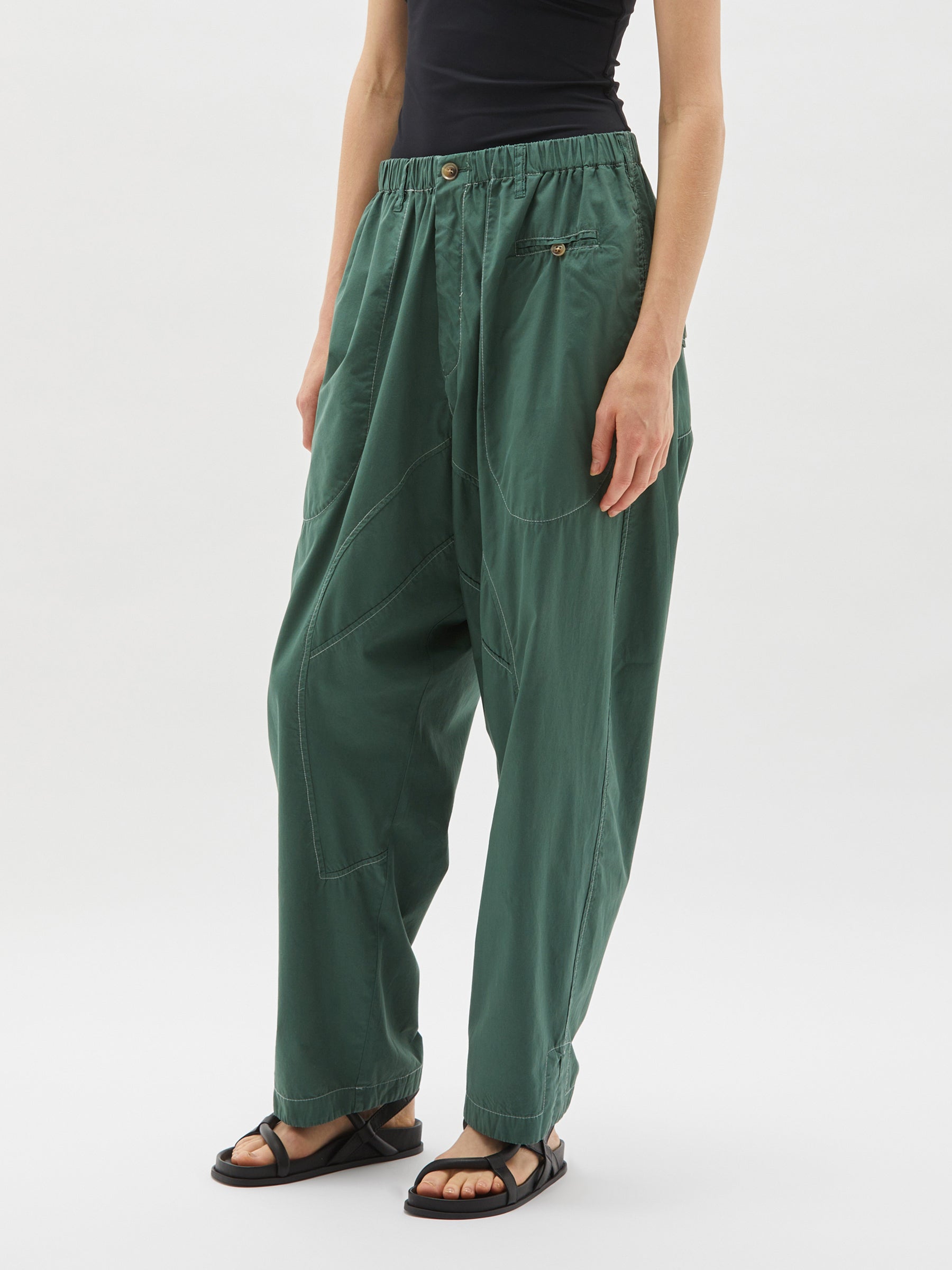 Voluminous Linen Harem Pants