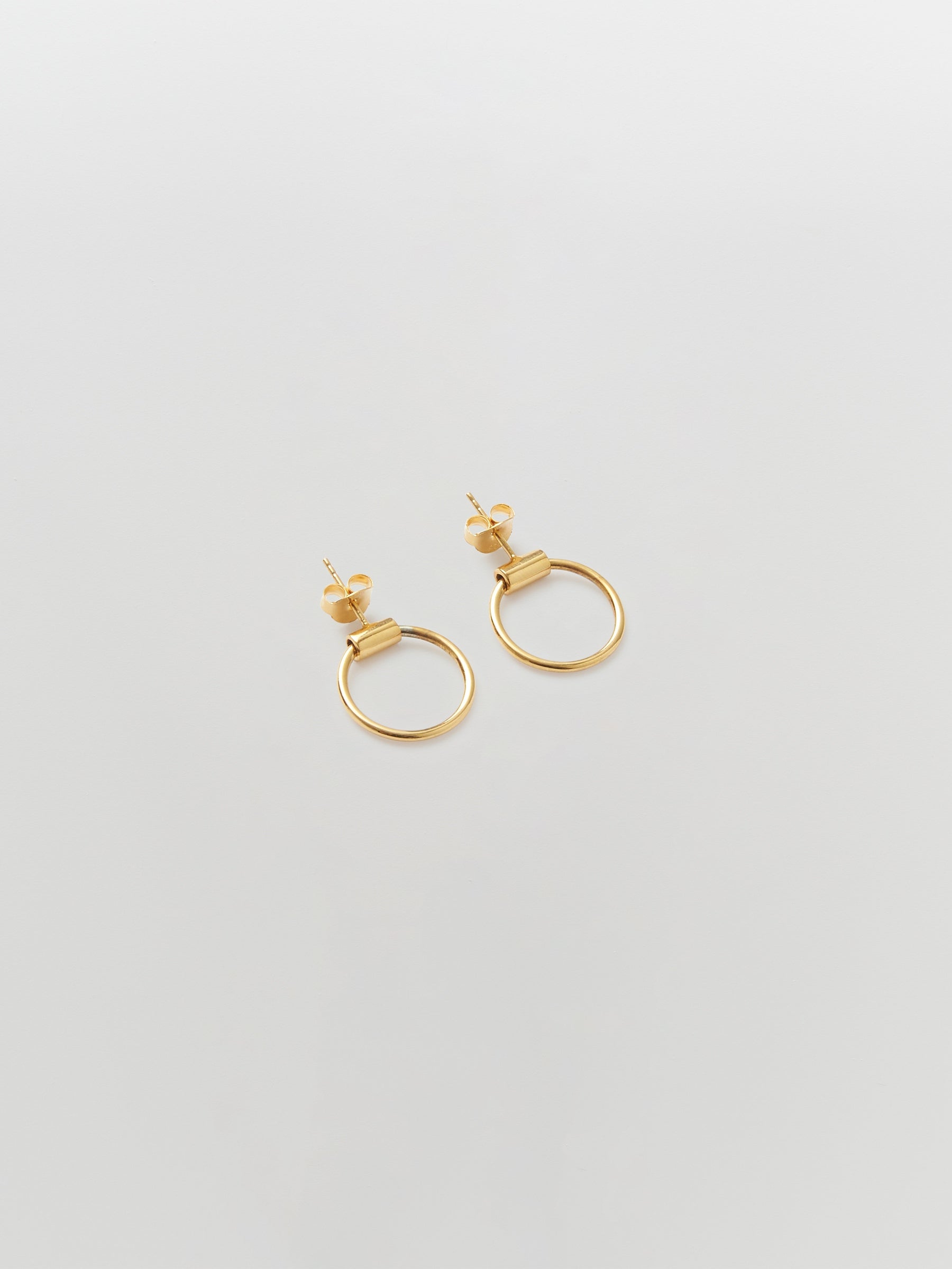 Tiny hinged deals hoop earrings