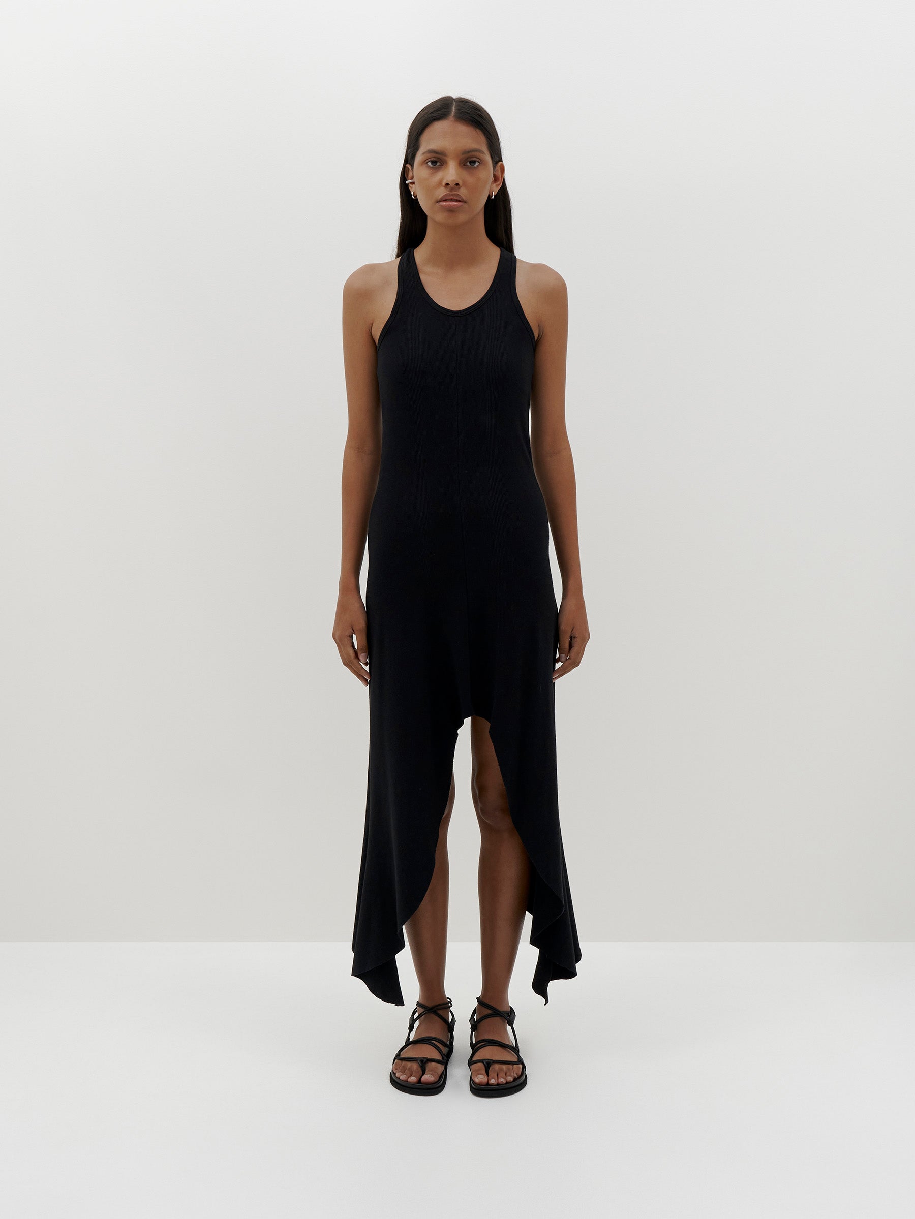 COTTON RIB TANK DRESS