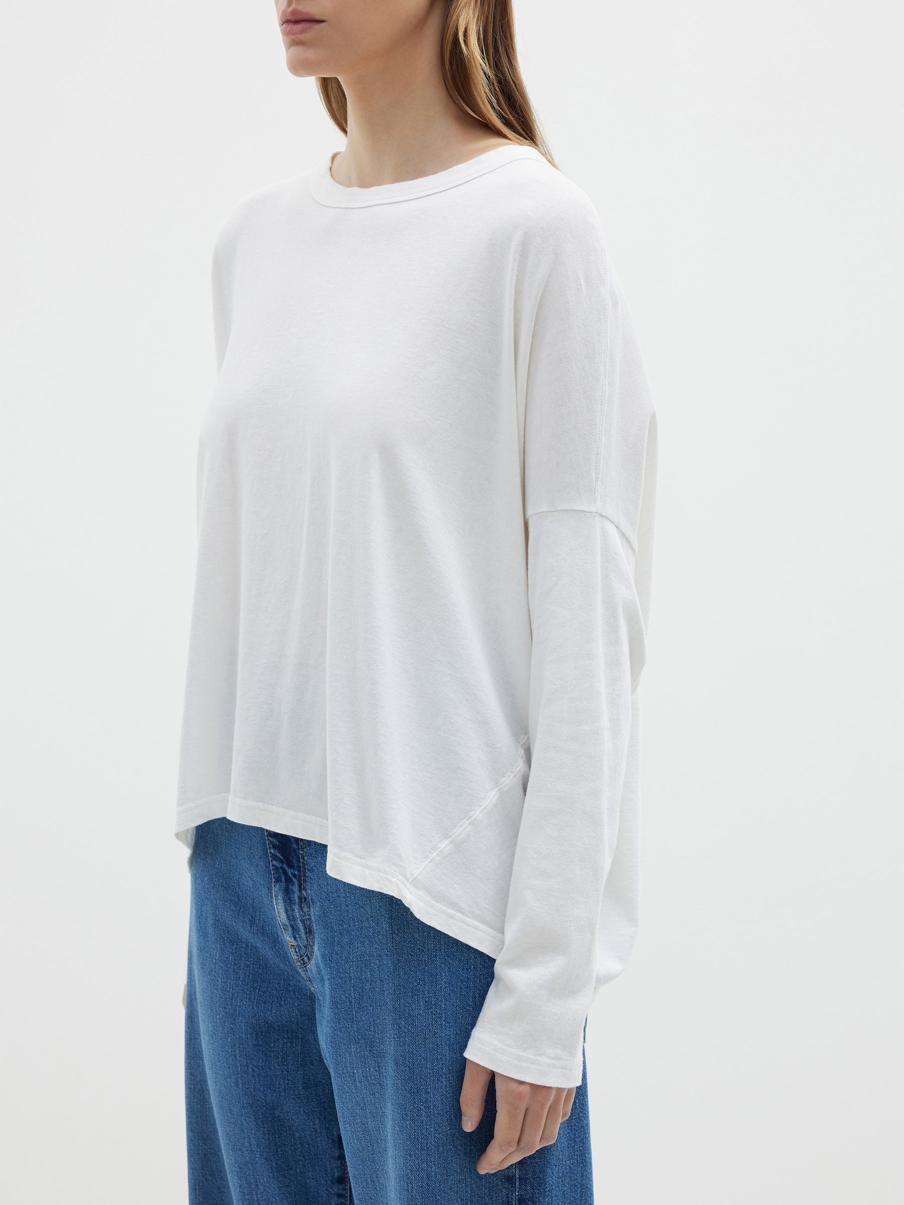 slouch circle long sleeve t.shirt