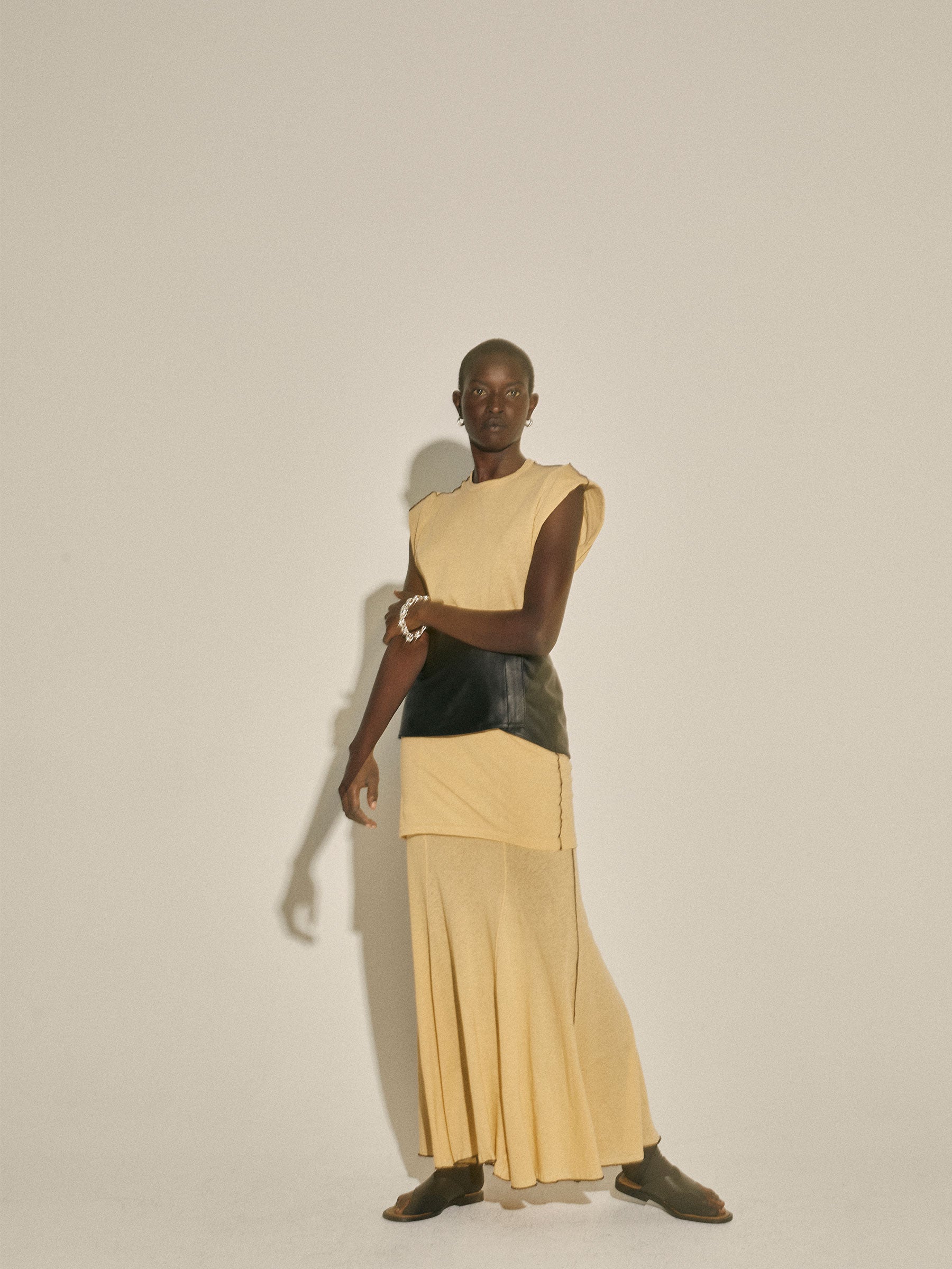 Jersey 2025 skirt mustard