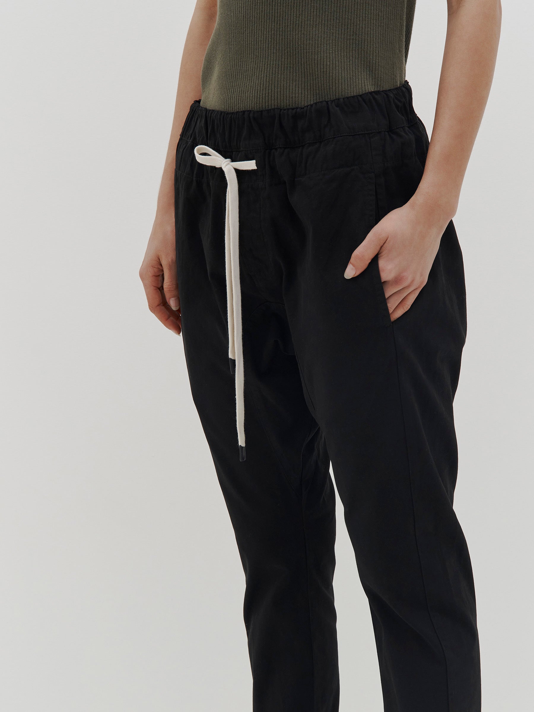 cotton canvas relaxed pant